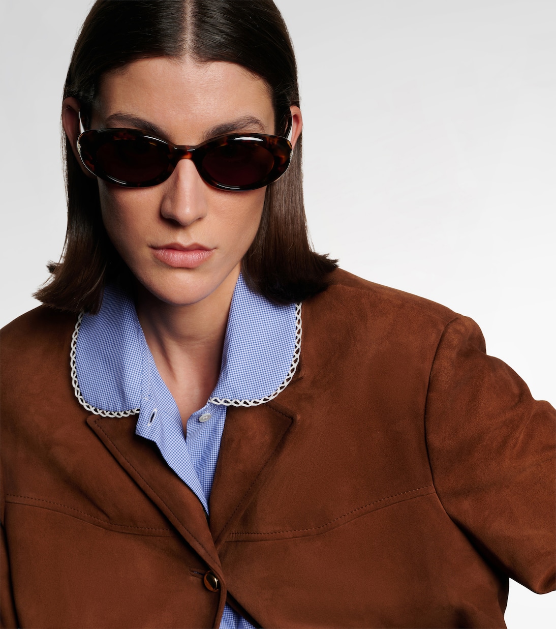 Logo oval sunglasses | Miu Miu