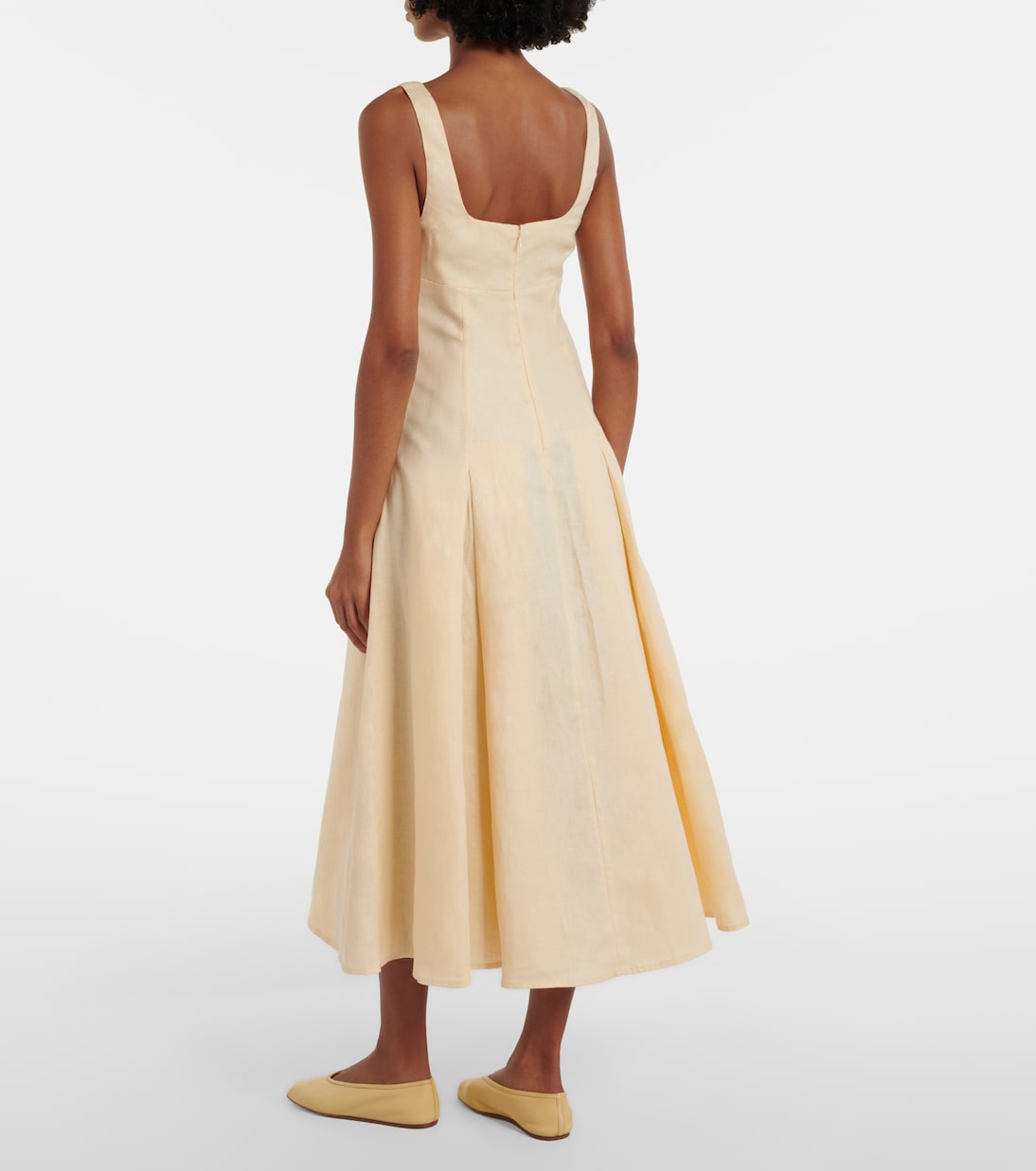 Vestido midi Esme de lino | Faithfull