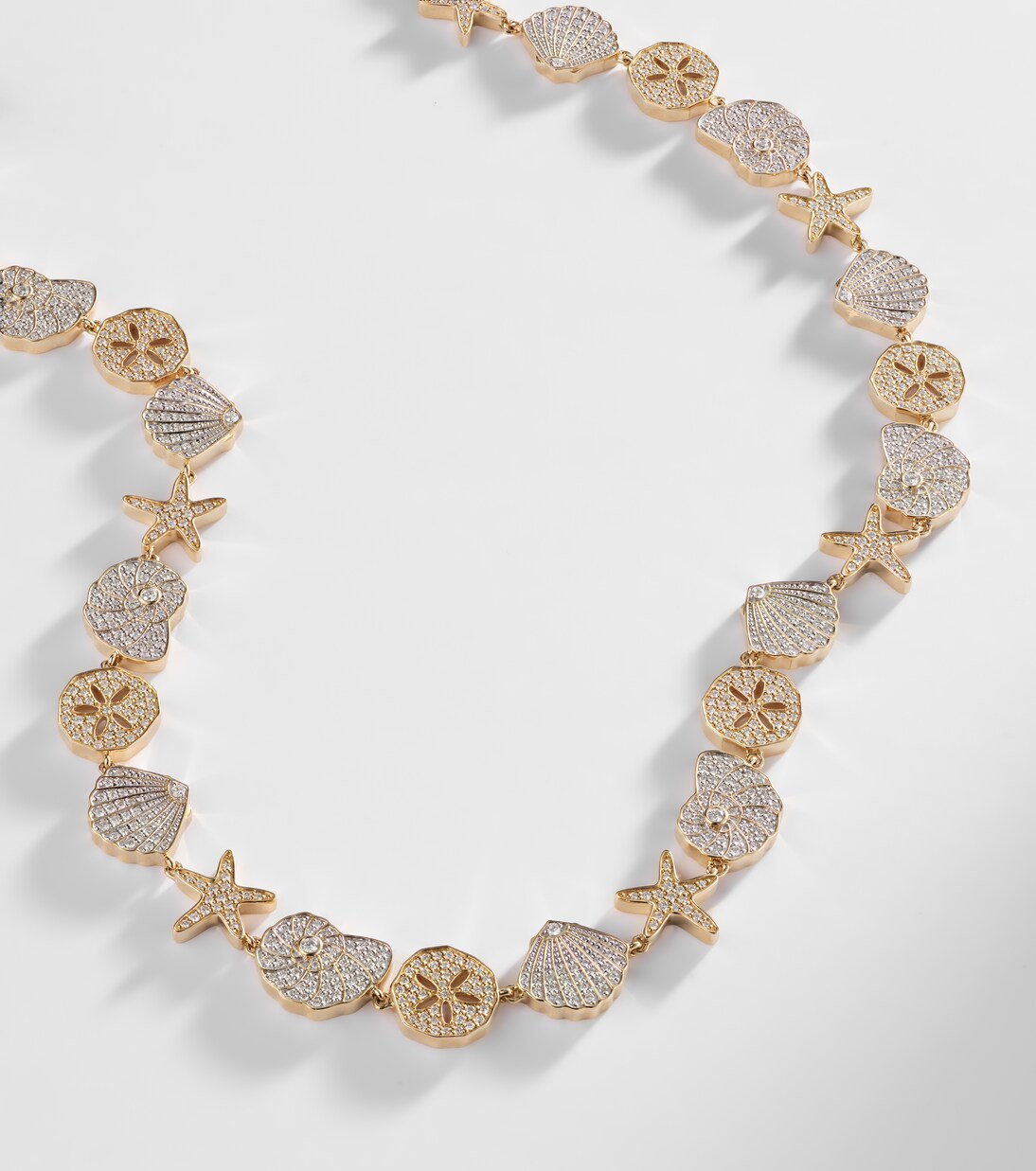 Sea Life 14kt gold (585/1000) necklace with diamonds | Sydney Evan