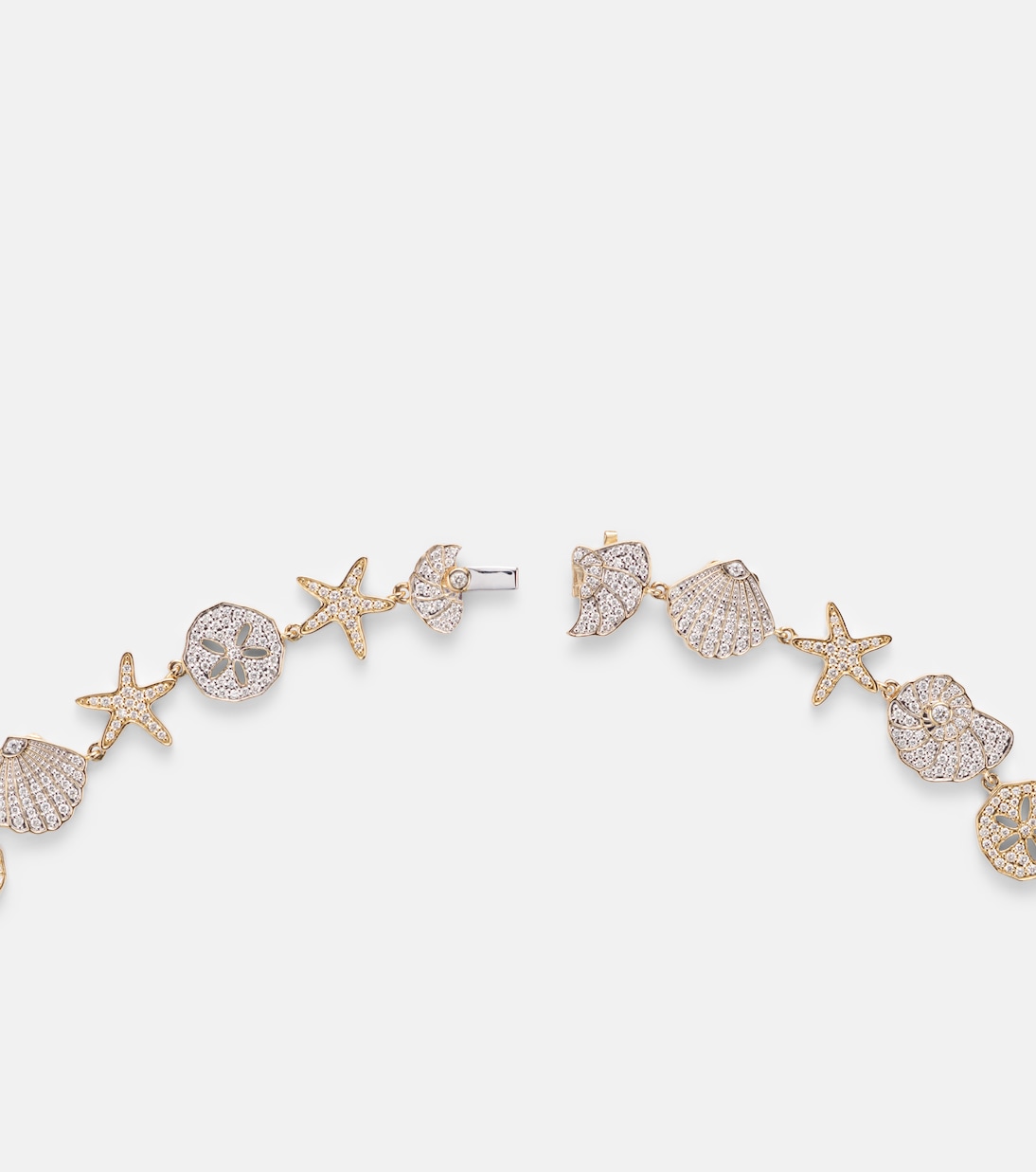 Sea Life 14kt gold (585/1000) necklace with diamonds | Sydney Evan