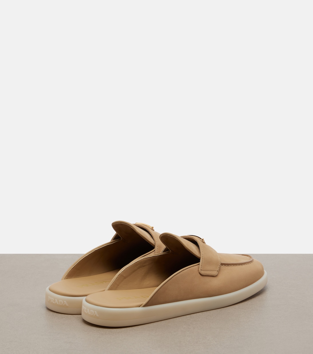 Slippers aus Veloursleder | Prada