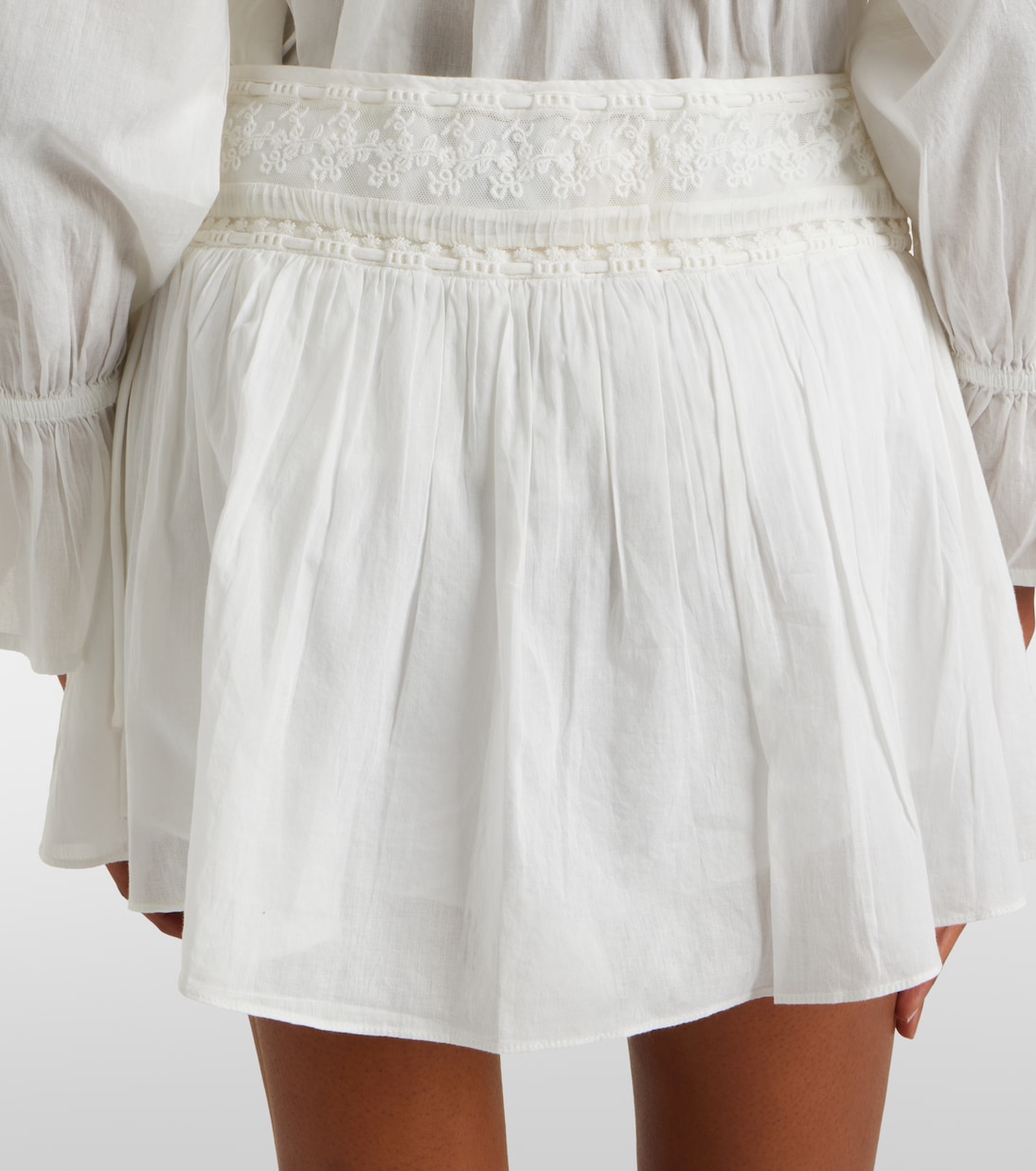 Danielle lace-trimmed cotton skort | Posse