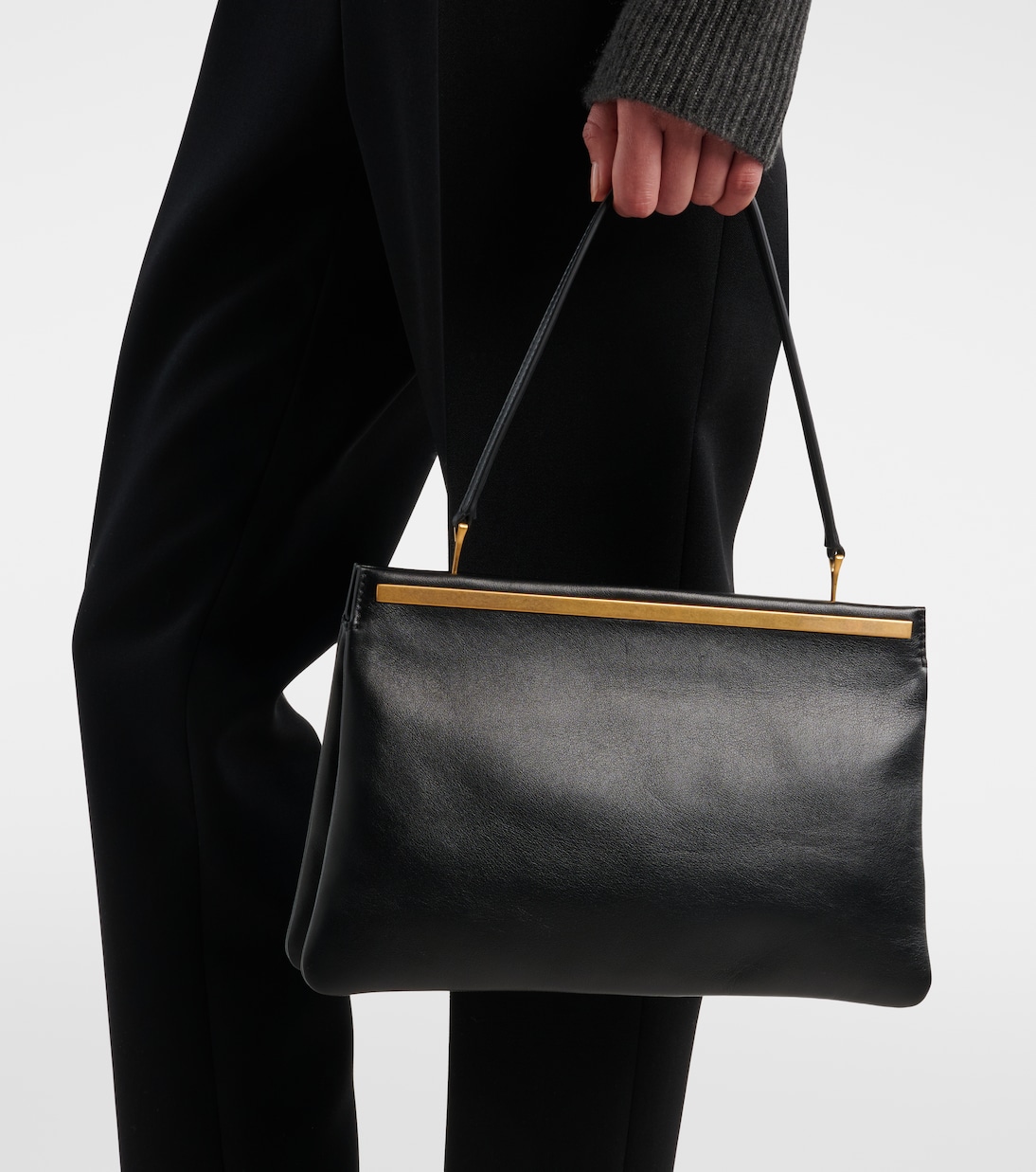 Elise Medium leather shoulder bag  | The Row