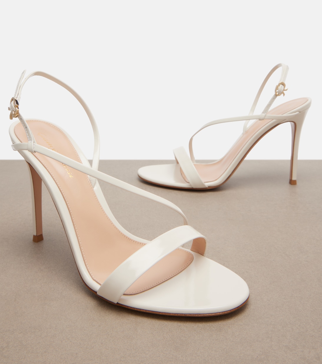 Patent leather slingback sandals | Gianvito Rossi