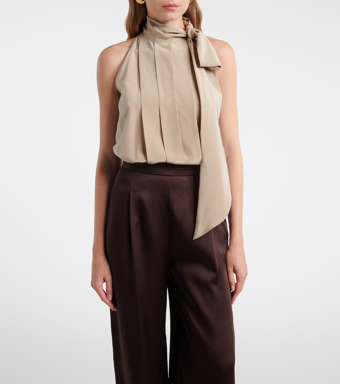 Top aus Crêpe de Chine aus Seide | Max Mara