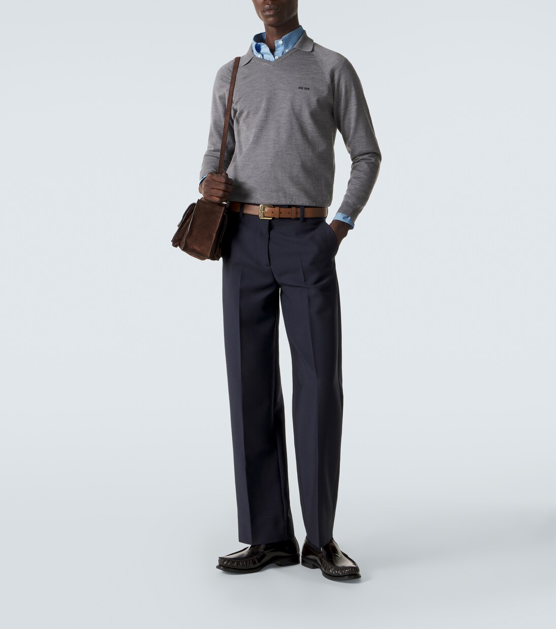 Cotton poplin shirt | Miu Miu