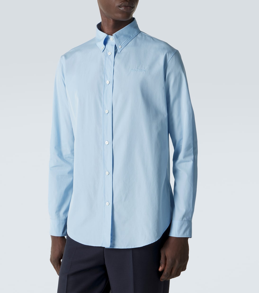 Cotton poplin shirt | Miu Miu