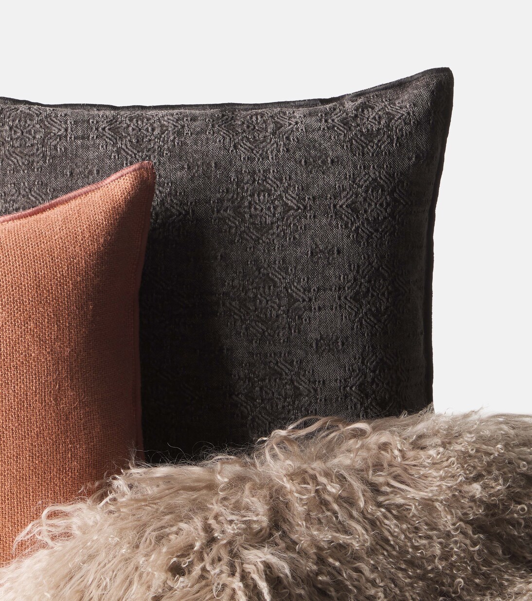 Cotton-blend cushion | Maison de Vacances