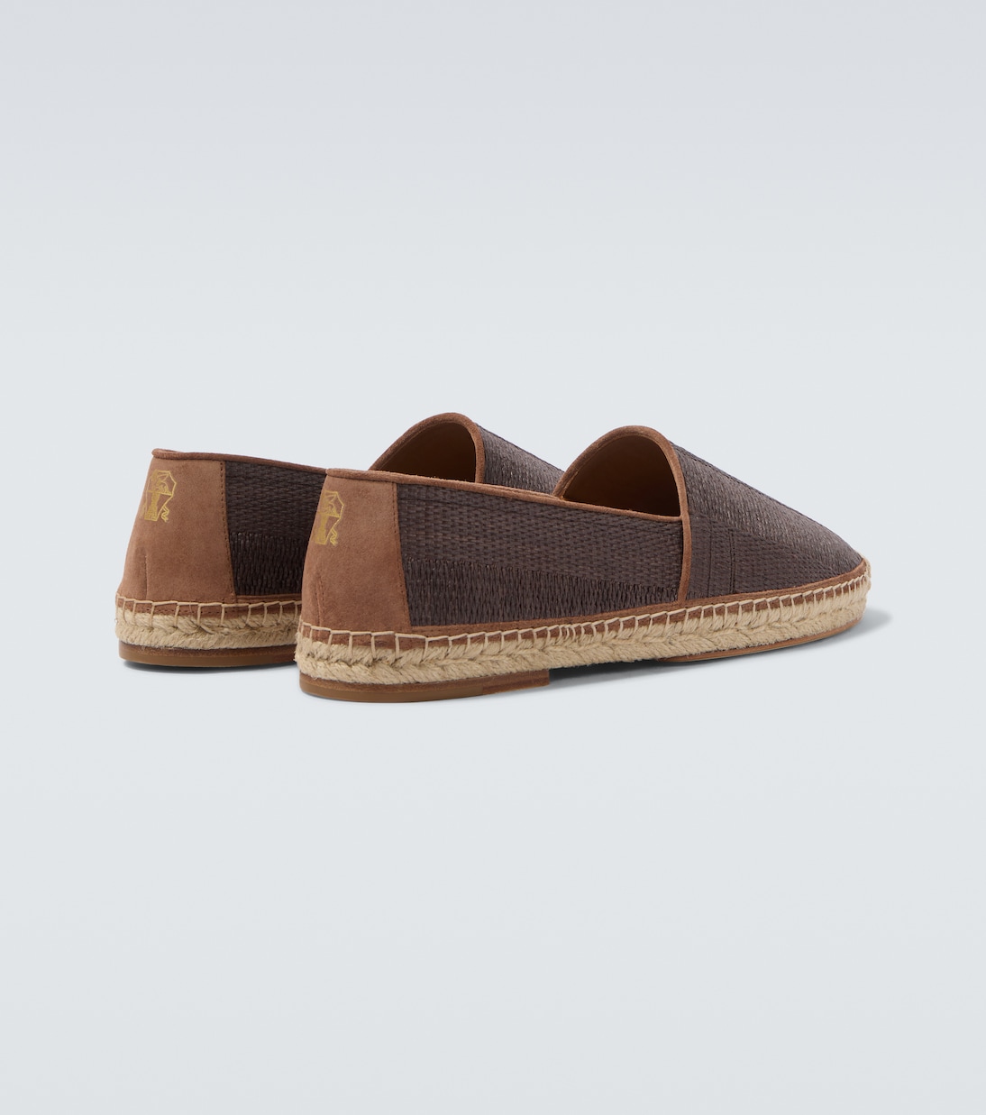Leather-trimmed espadrilles | Brunello Cucinelli