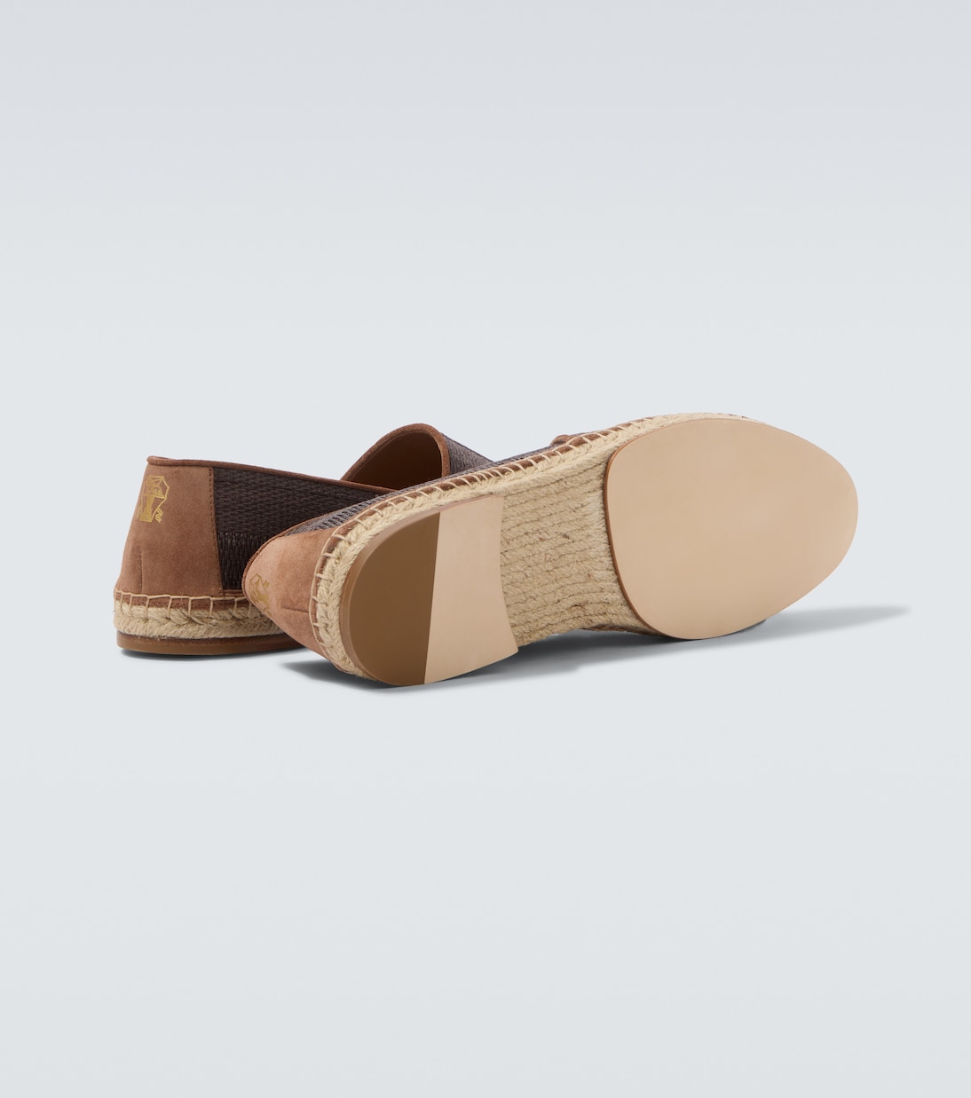 Leather-trimmed espadrilles | Brunello Cucinelli