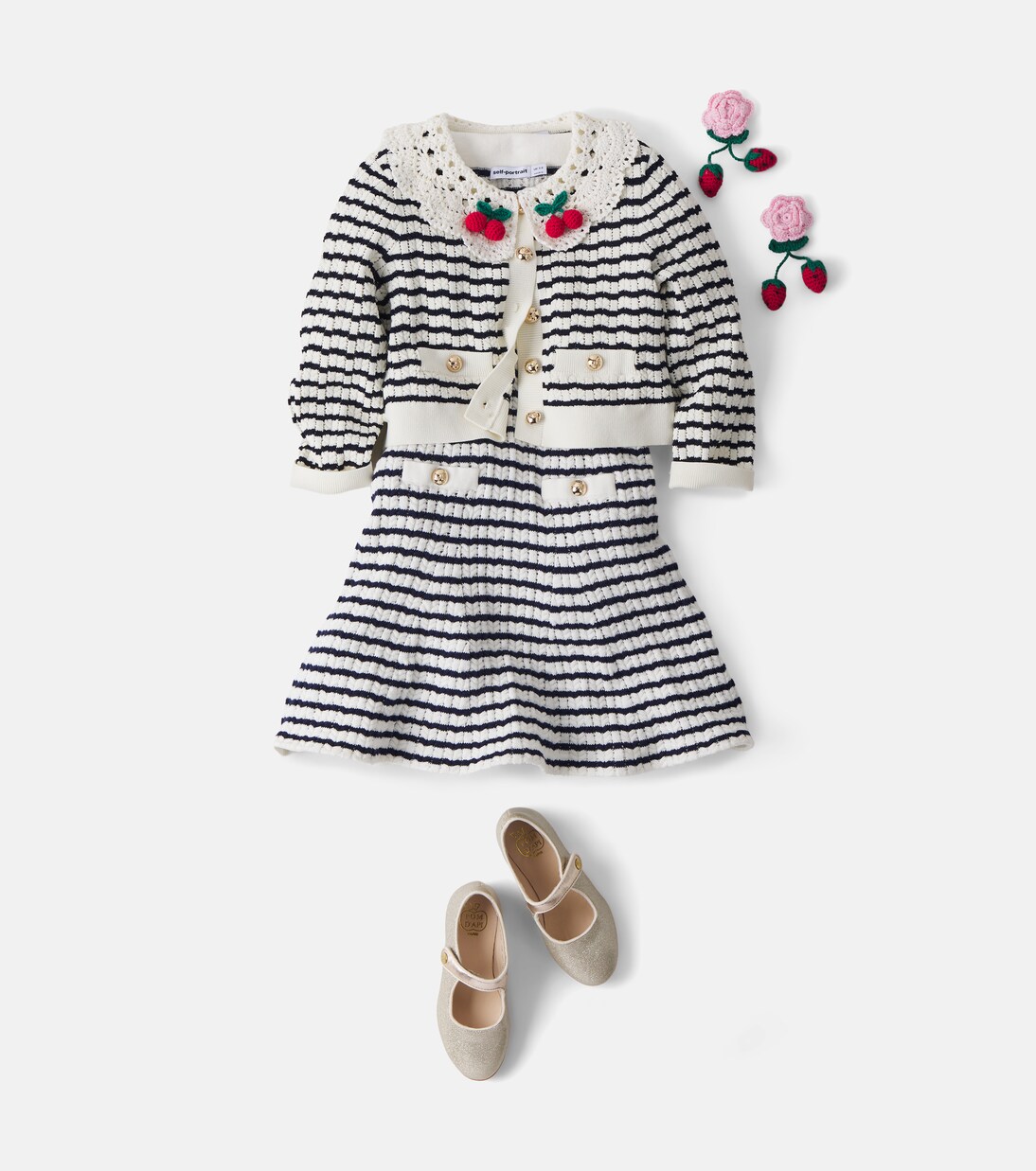Striped cardigan | Self-Portrait Kids