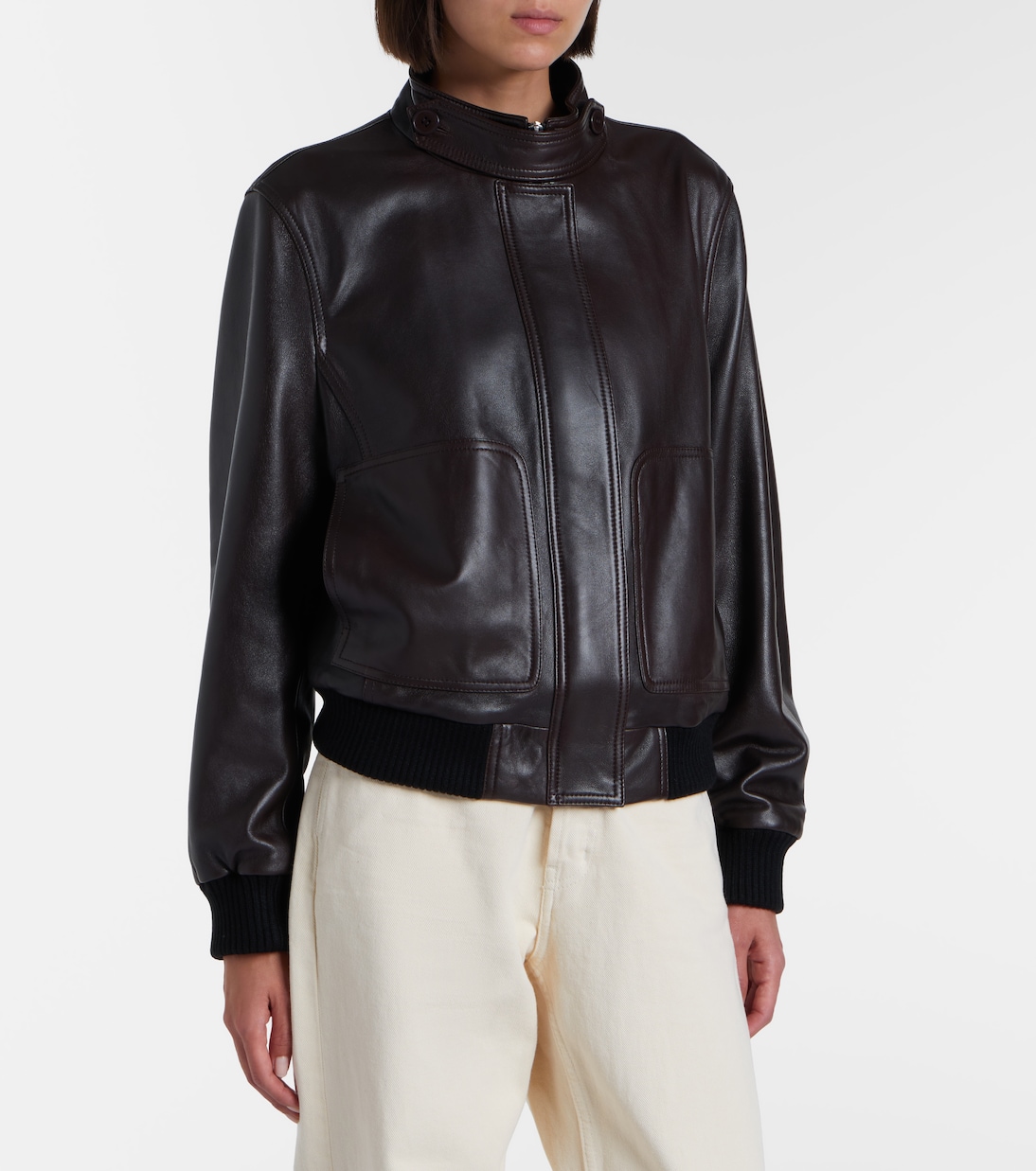 Rios leather jacket | Nour Hammour