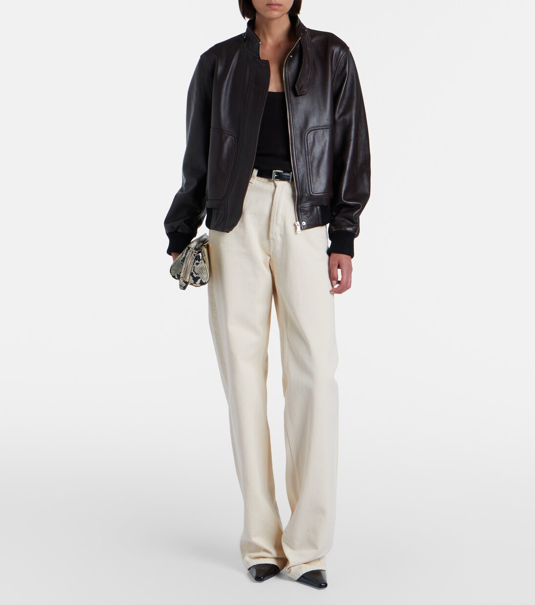 Rios leather jacket | Nour Hammour
