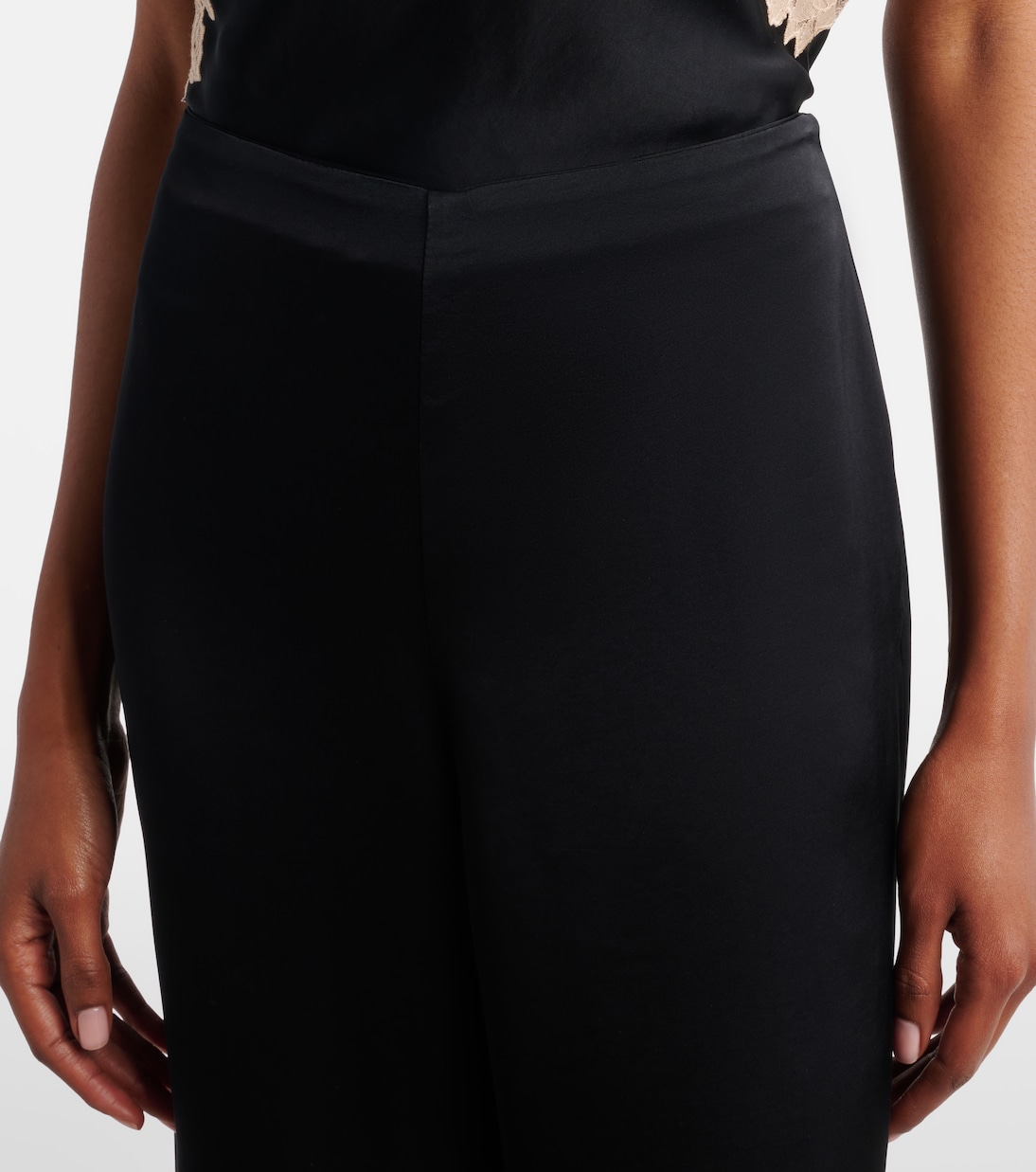 Marcela lace-trimmed wide-leg pants | Rixo