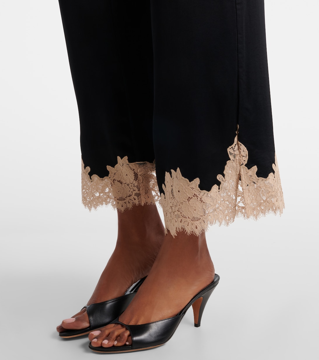 Marcela lace-trimmed wide-leg pants | Rixo