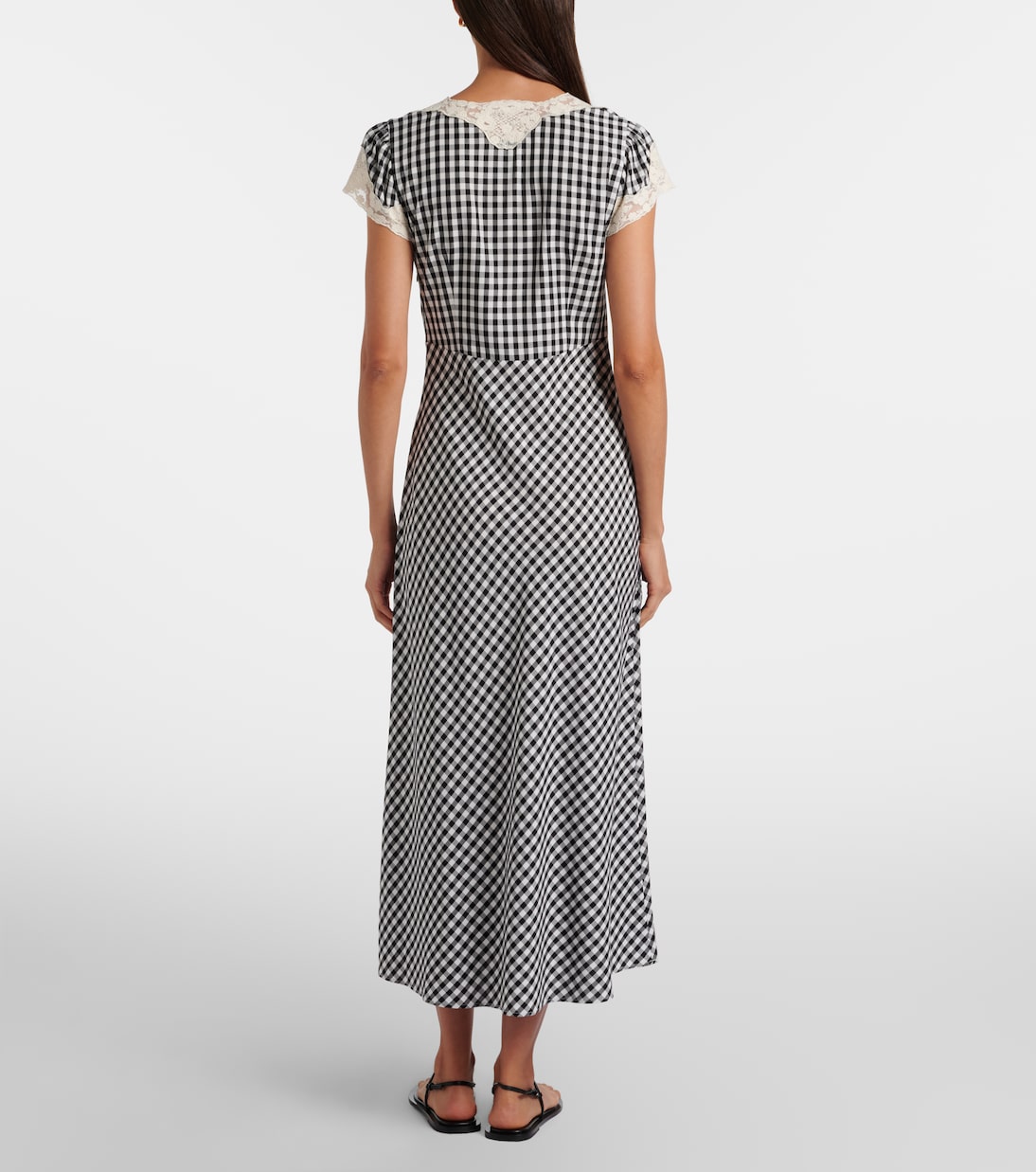 Midikleid Amari mit Spitze | Rixo