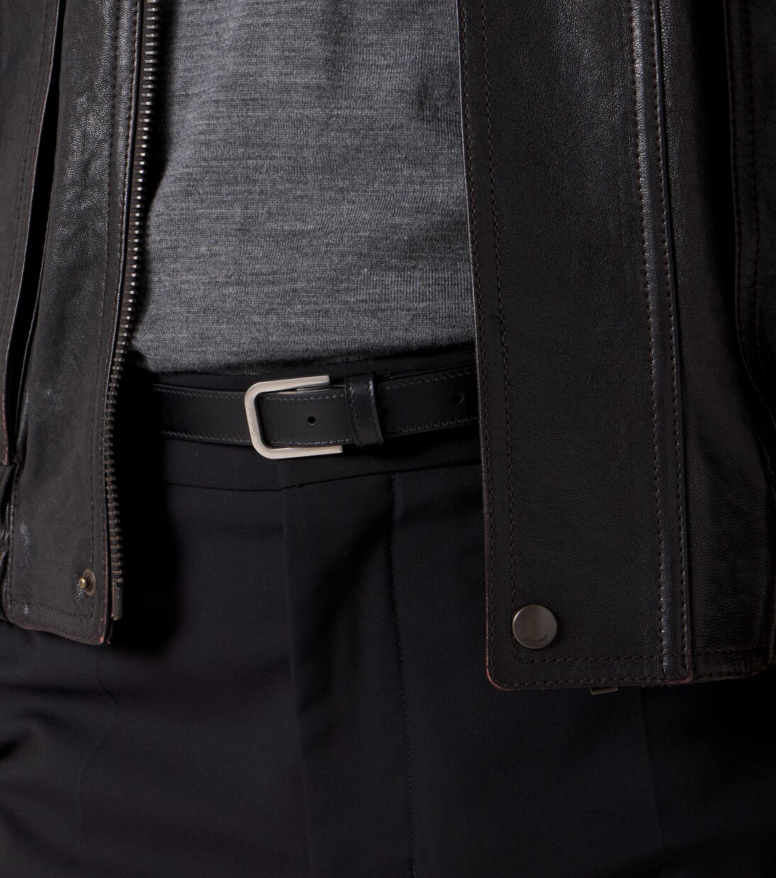 Cinturón de piel | Saint Laurent