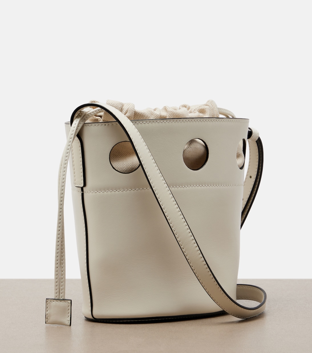 Leather bucket bag | Miu Miu