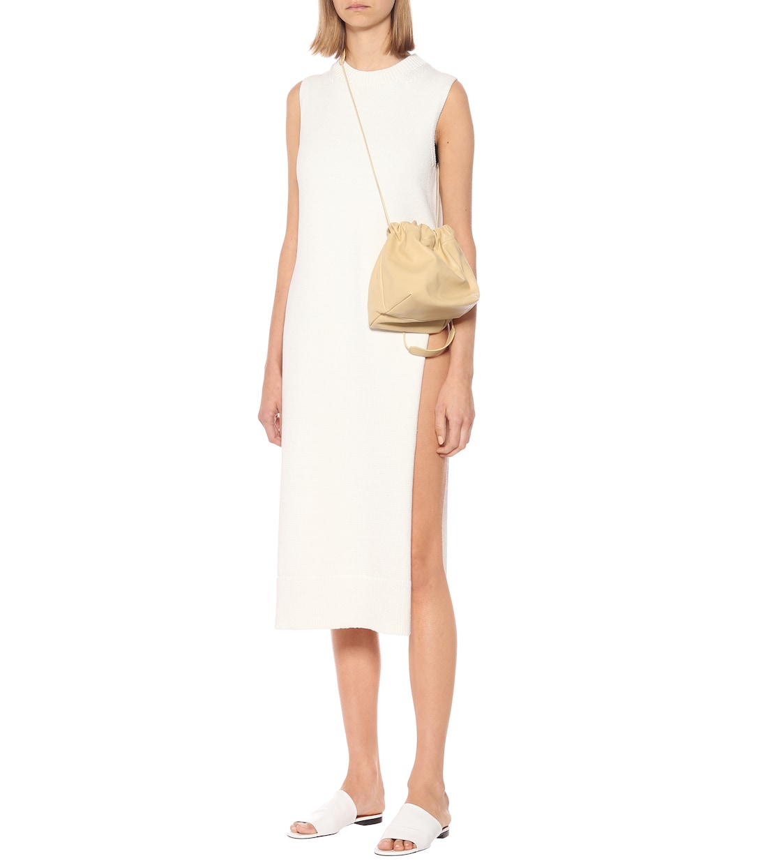 Cotton-blend midi dress | CO