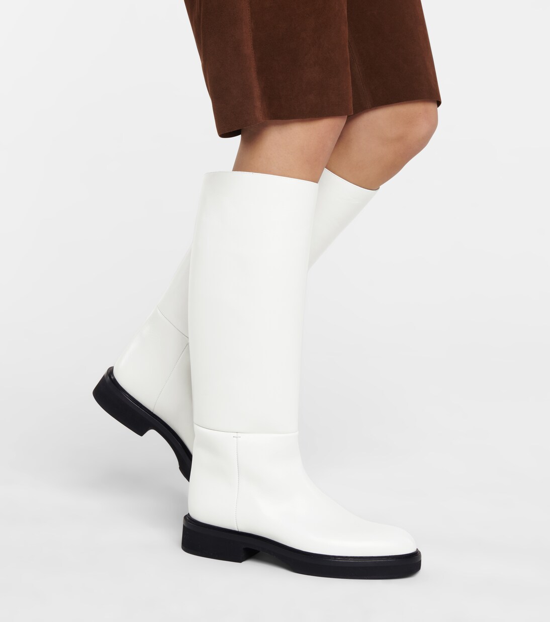 Derby leather knee-high boots | Khaite