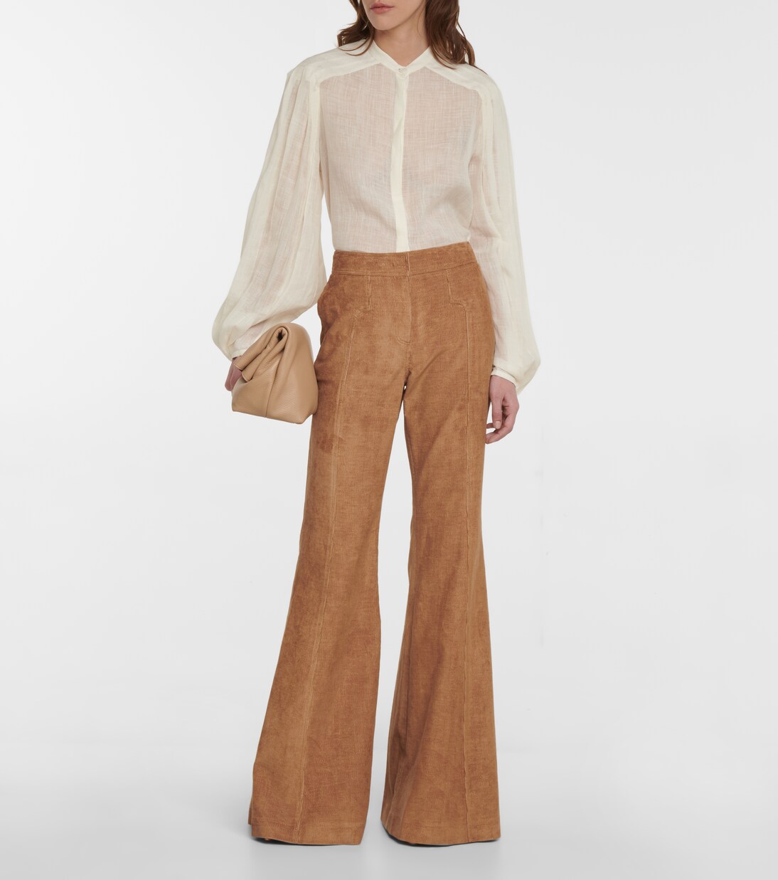 Vita corduroy high-rise flared pants | Gabriela Hearst