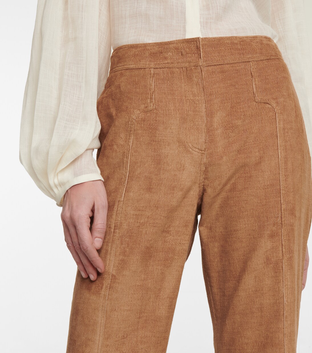Vita corduroy high-rise flared pants | Gabriela Hearst