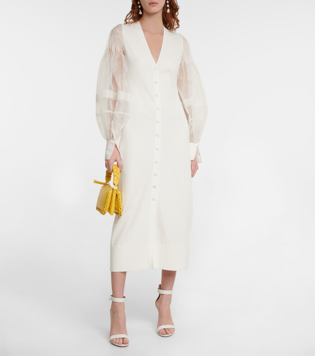 Robe midi Harmonia en soie | Altuzarra