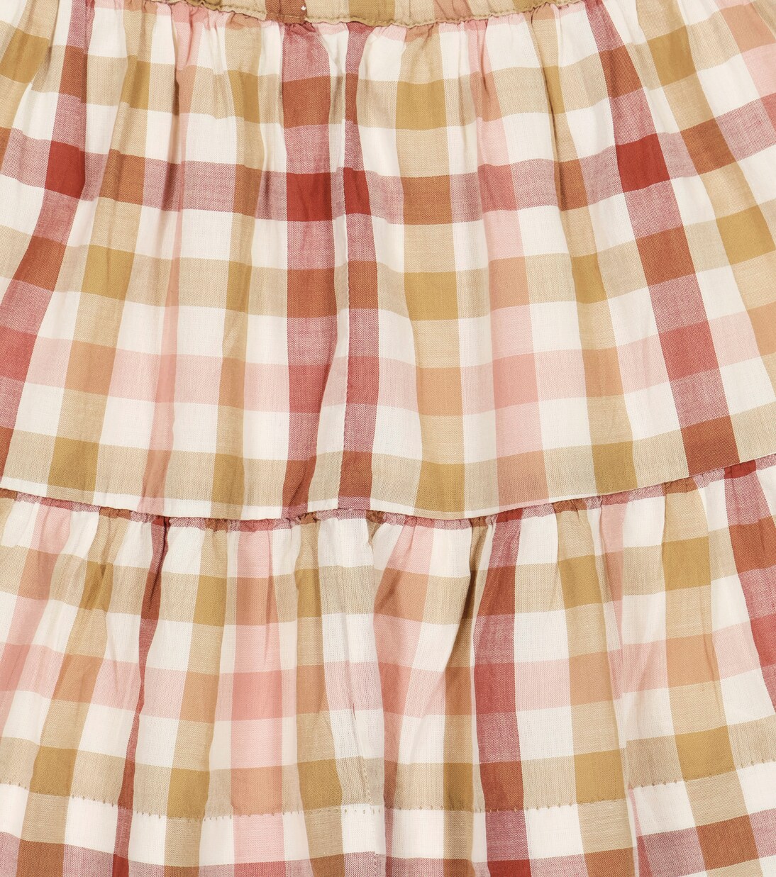 Jupe Paloma en coton à carreaux | Bonpoint