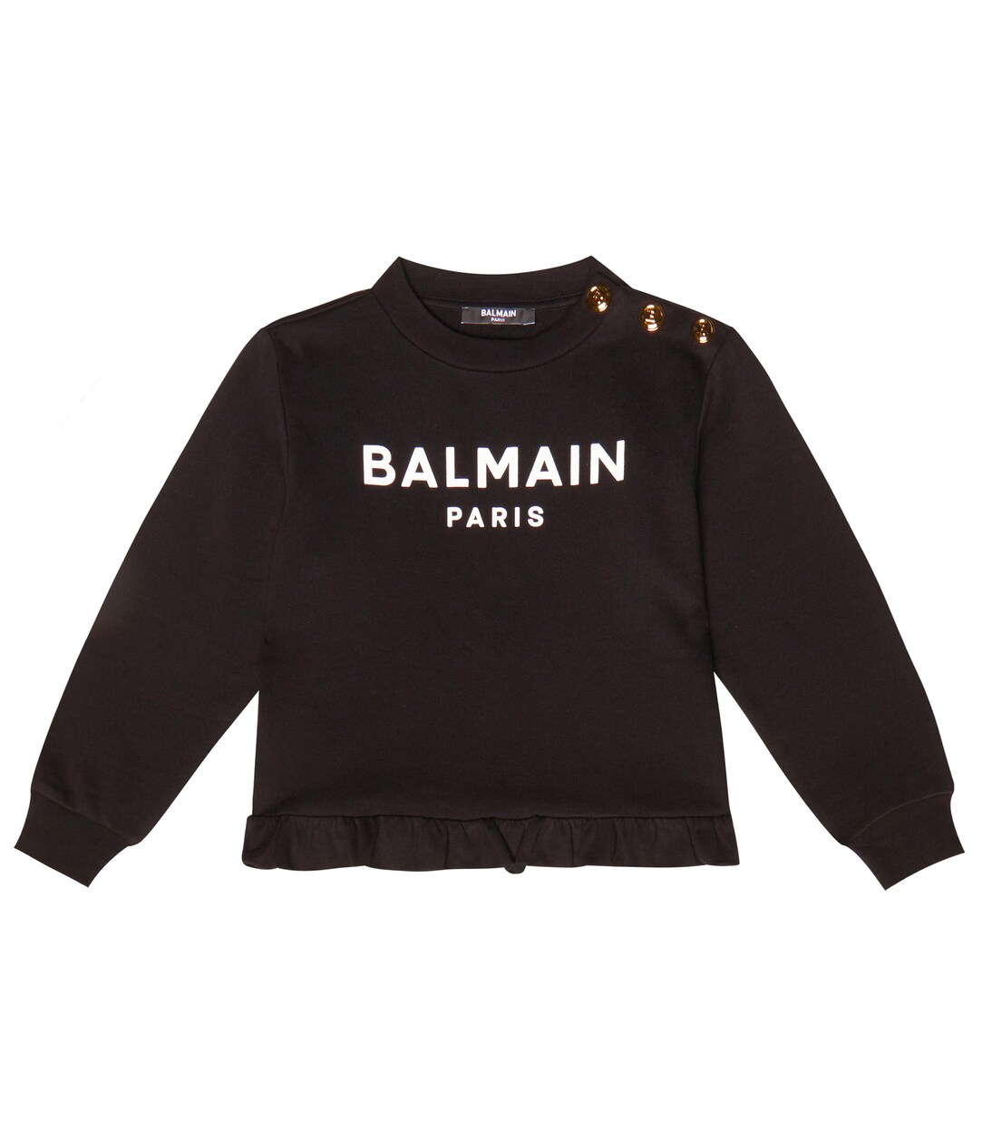 Sweat-shirt en coton à logo | Balmain Kids