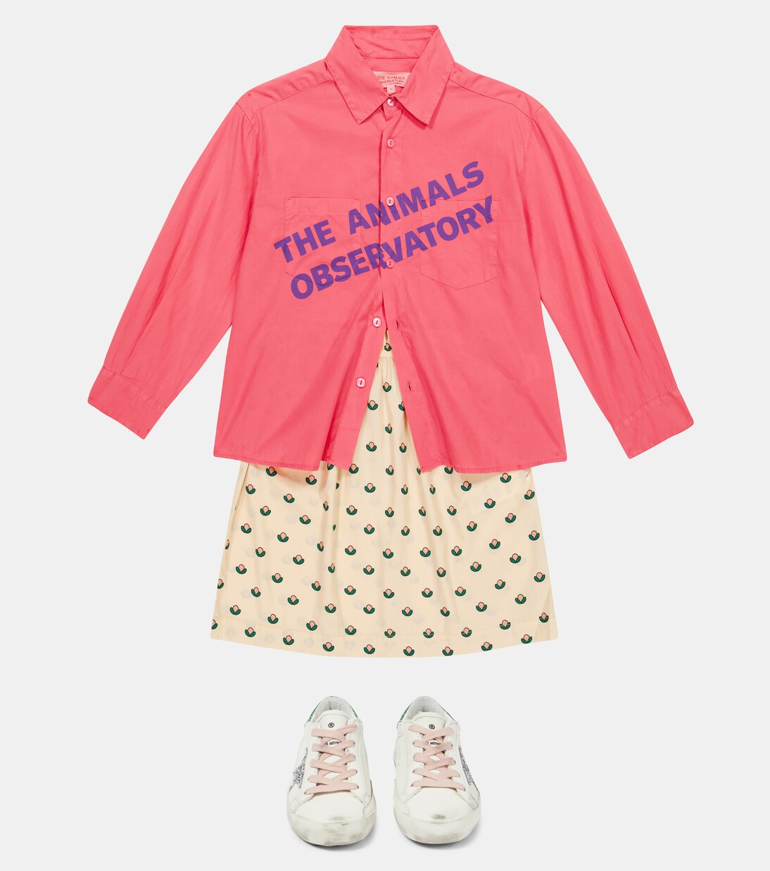 Wolf logo printed shirt | The Animals Observatory