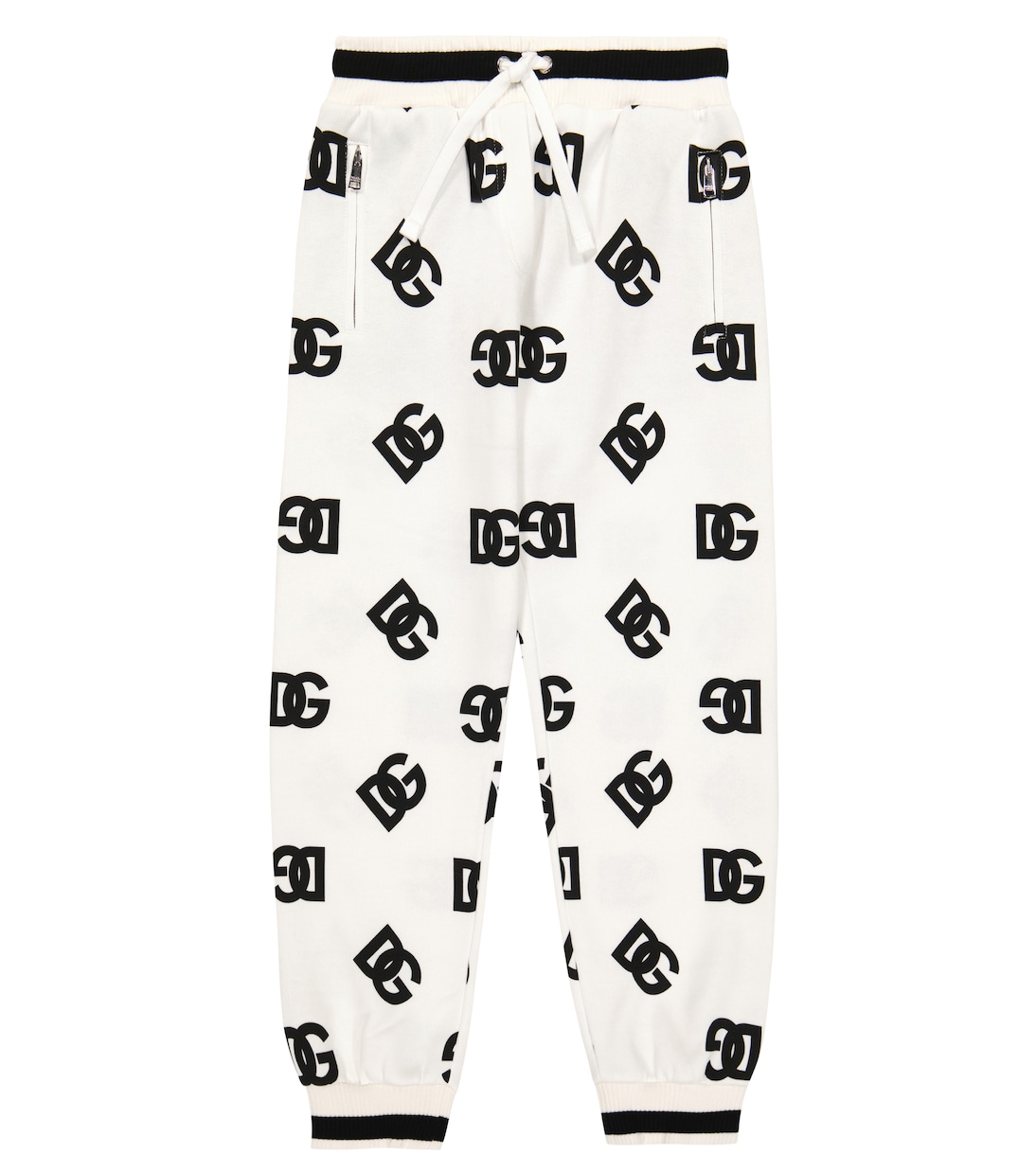 Printed cotton jersey sweatpants | Dolce&Gabbana Kids