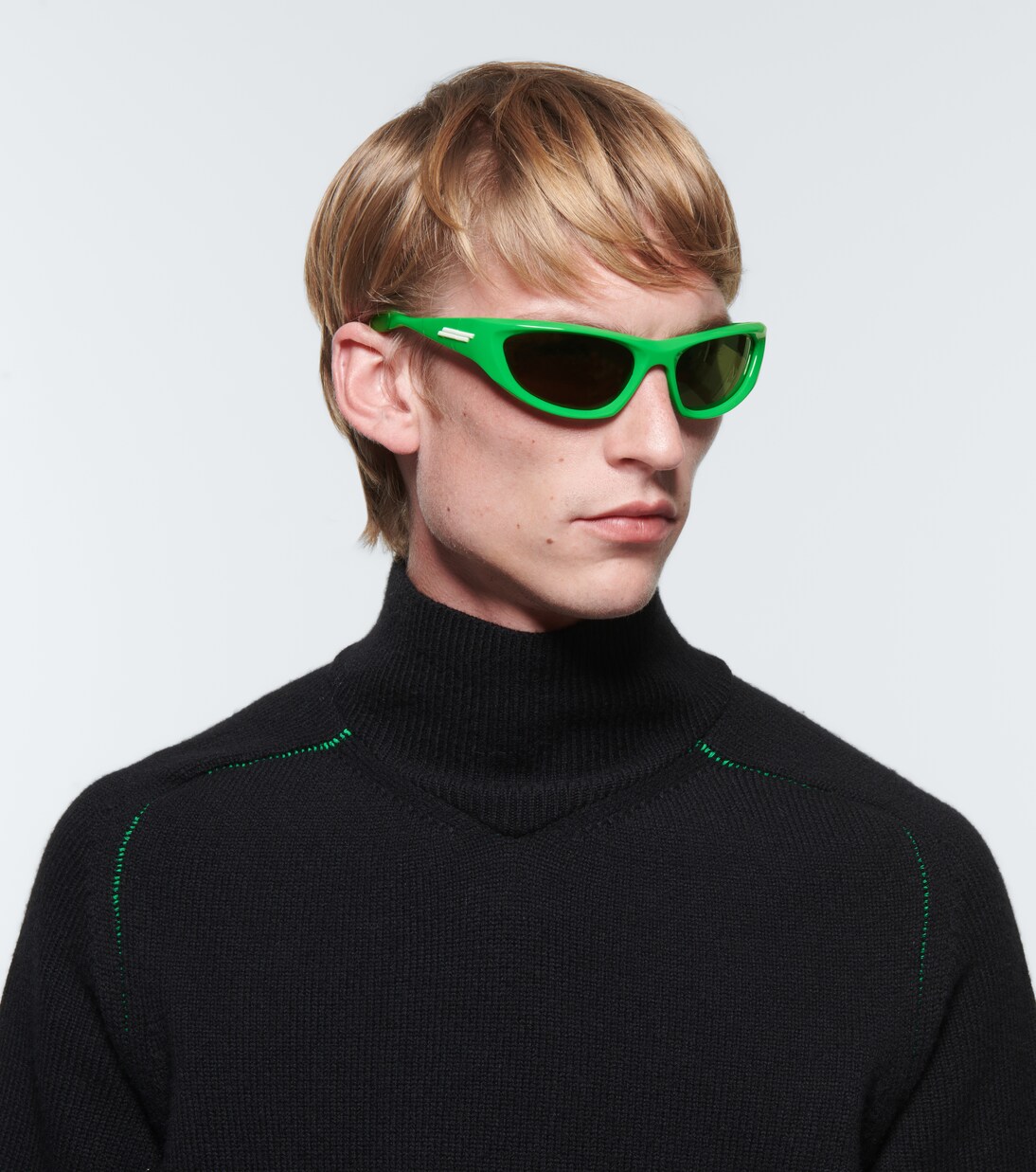 Cone Wraparound sunglasses | Bottega Veneta