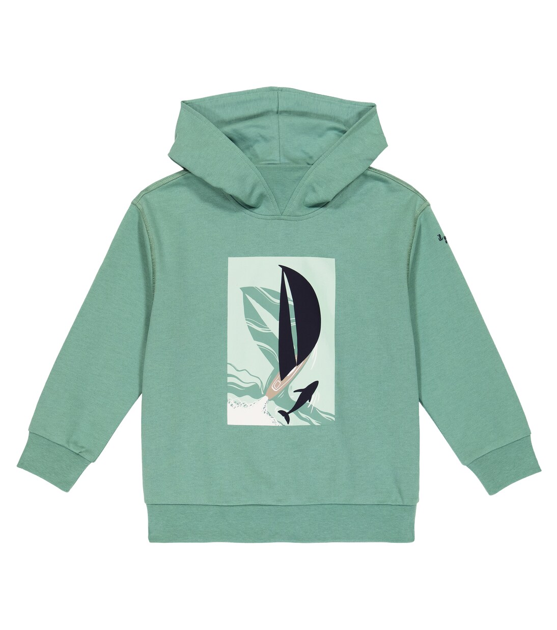 Printed cotton hoodie | Il Gufo