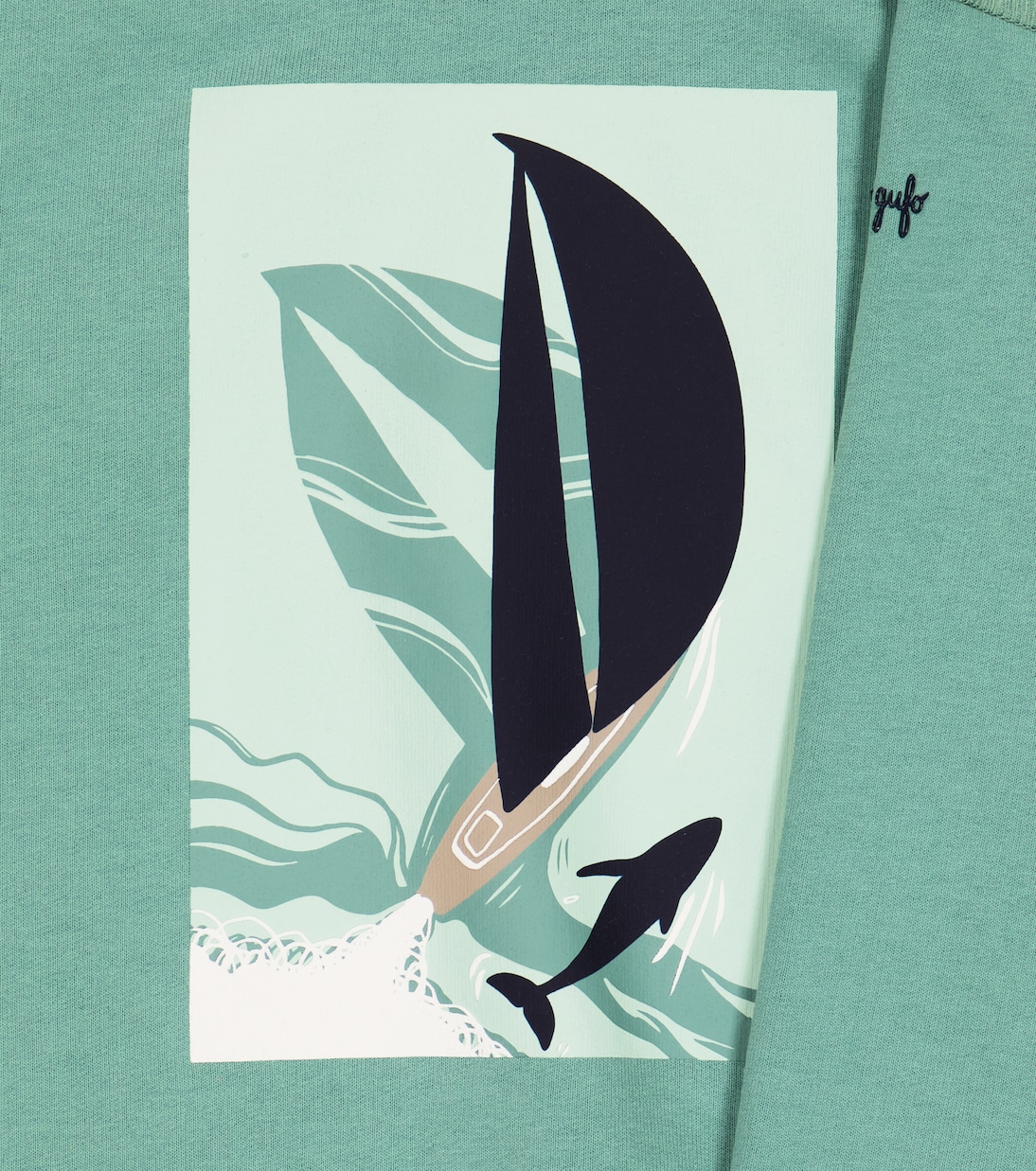 Printed cotton hoodie | Il Gufo