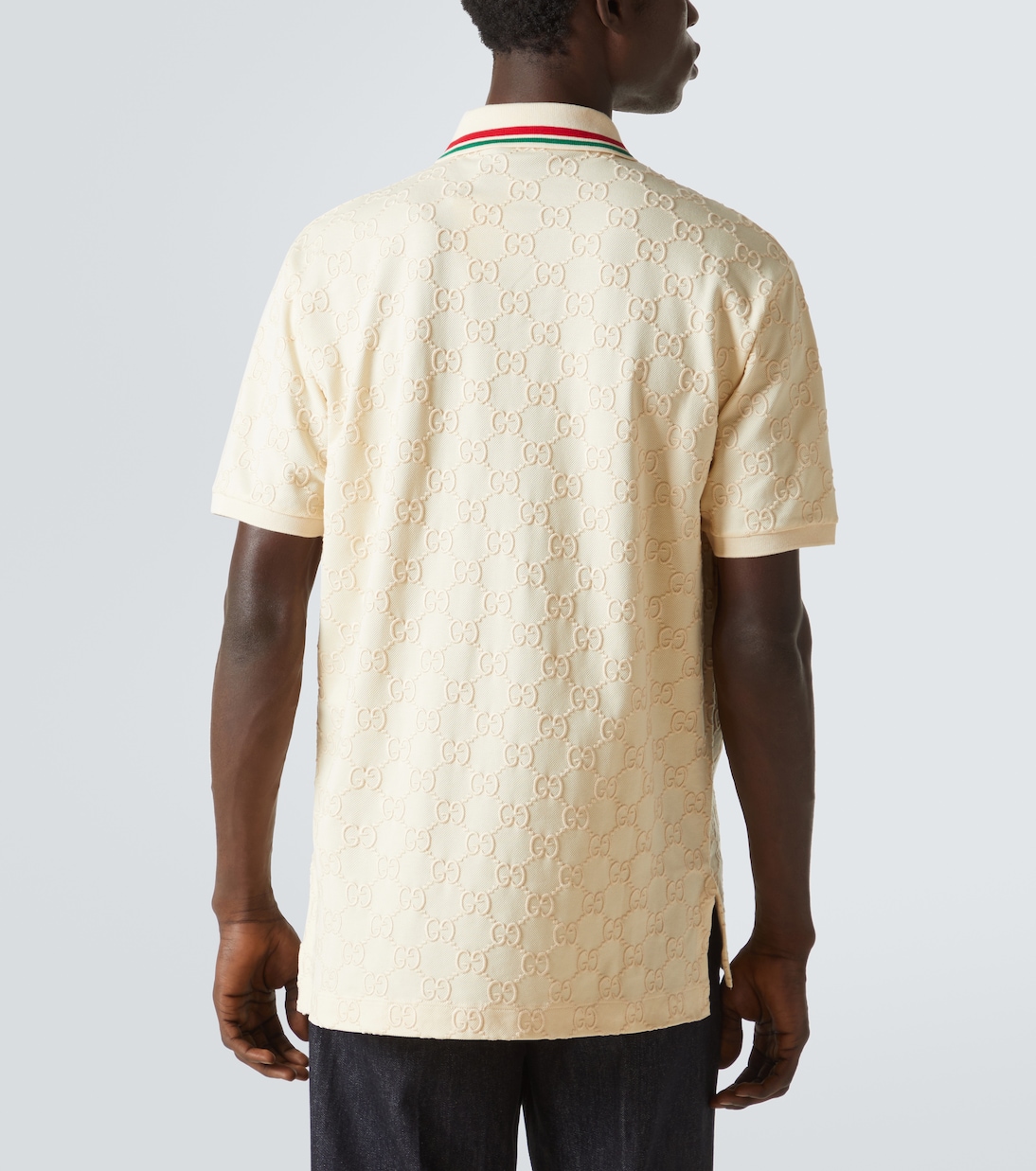 GG embroidered polo top | Gucci