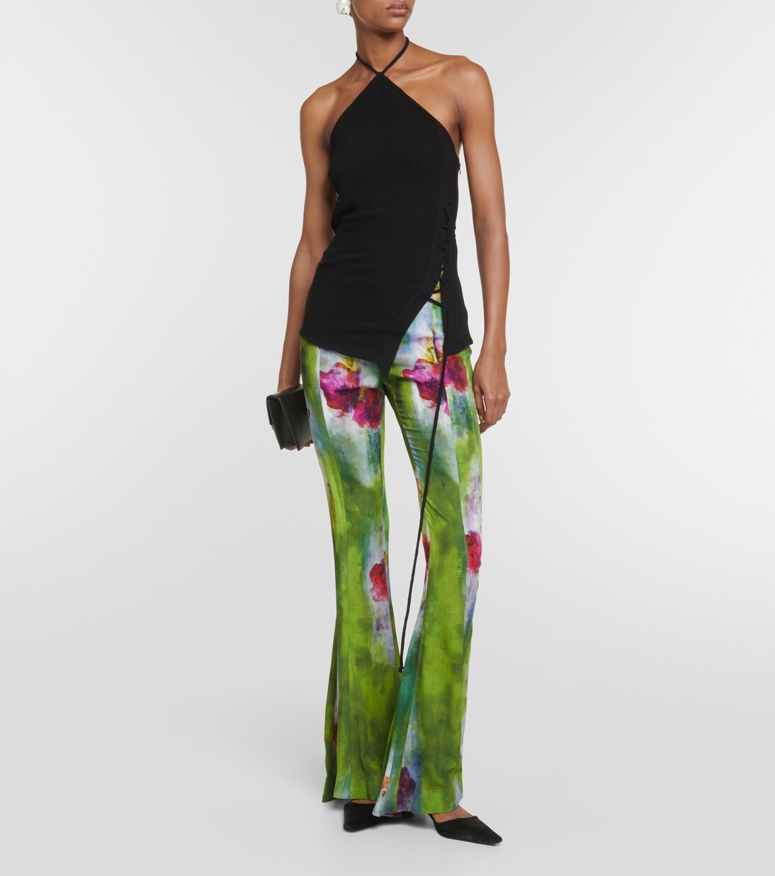 Asymmetric halterneck top | Acne Studios