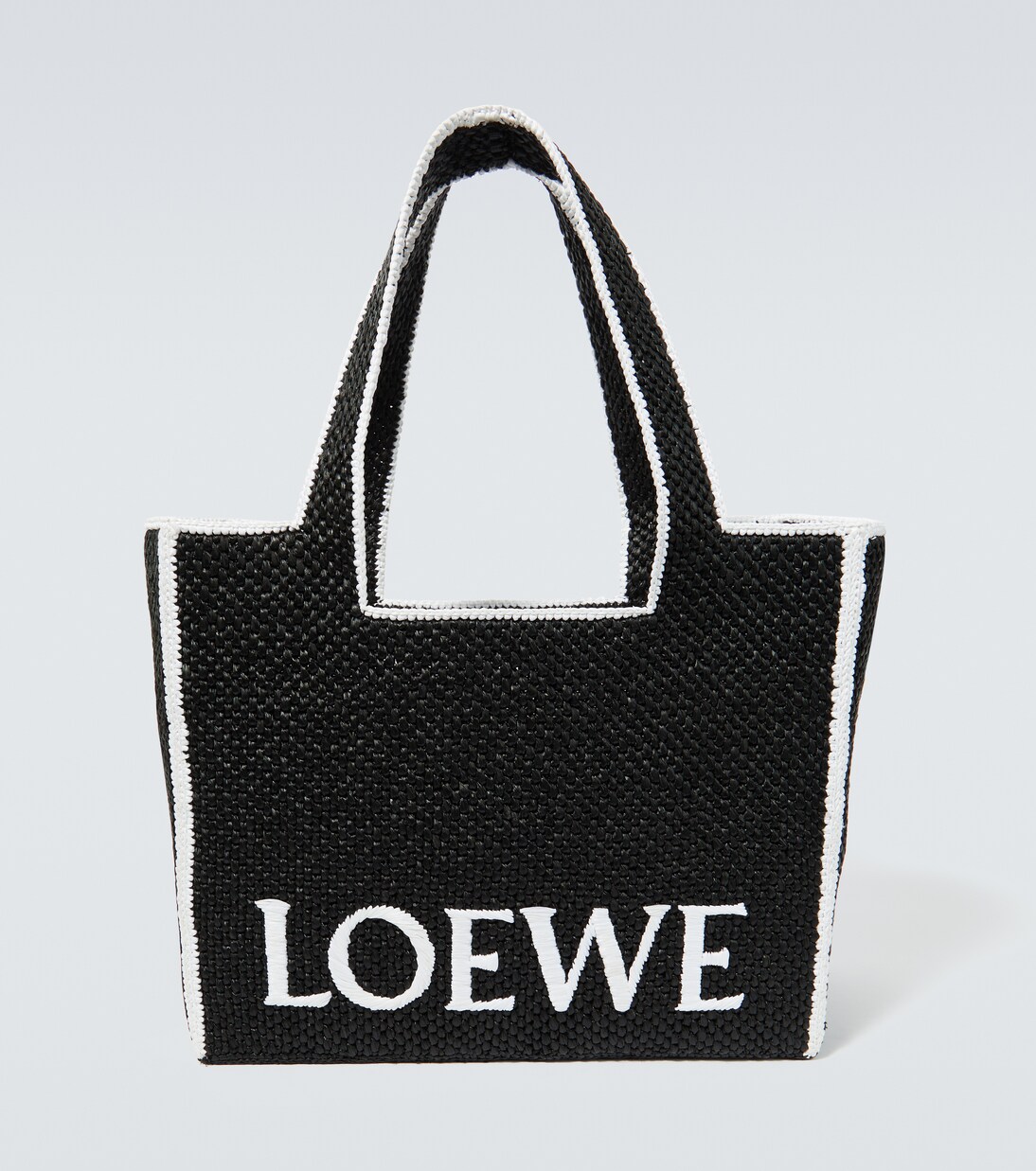 Tote Bag Loewe Font Large aus Raffiabast | Loewe