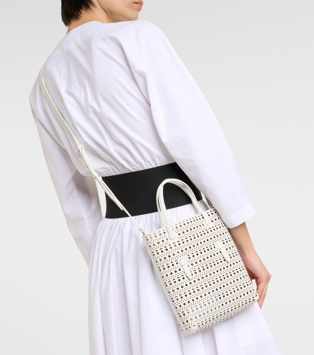 Mina NS Neo Vienne leather tote bag | Alaïa