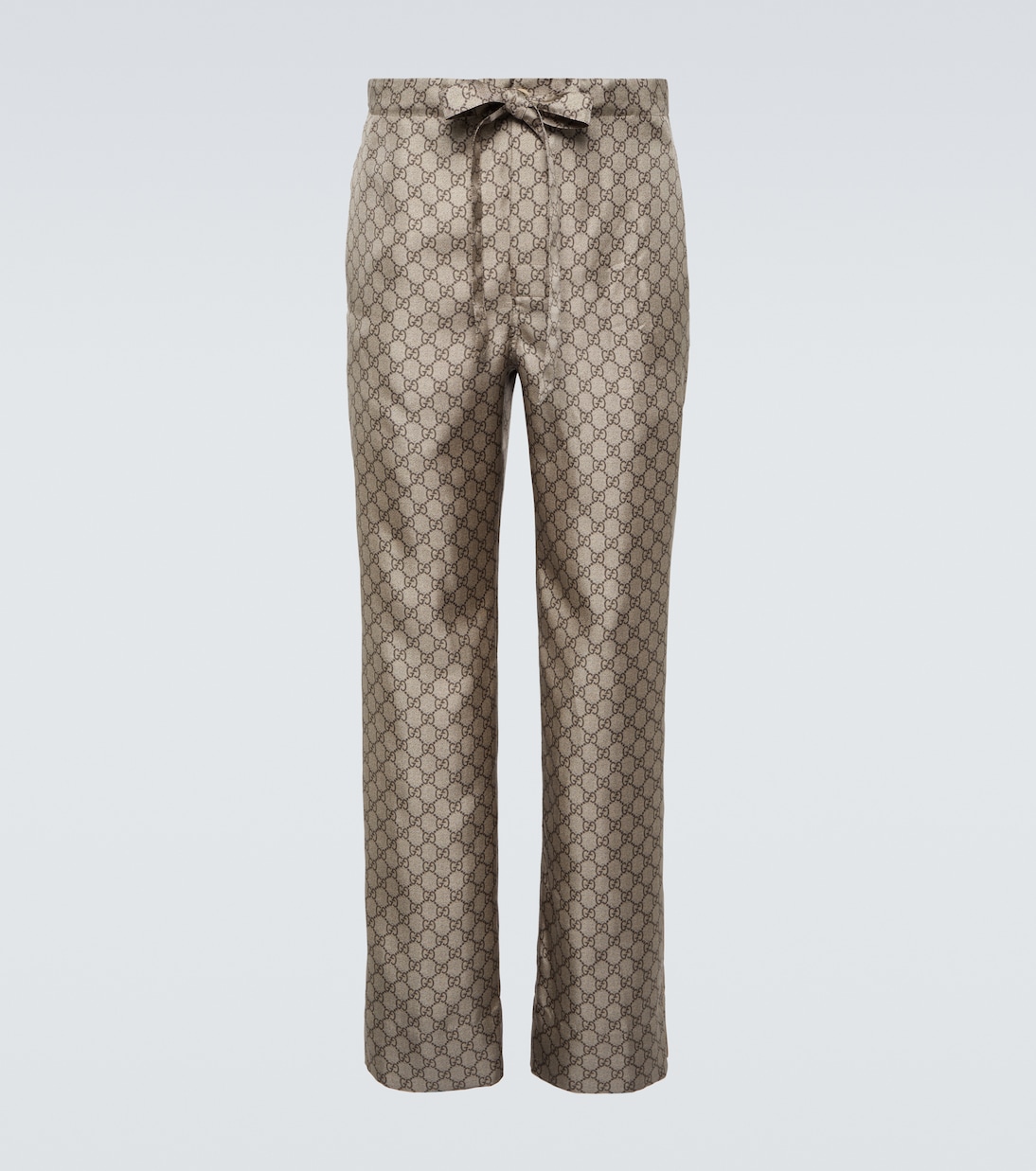 GG silk straight pants | Gucci
