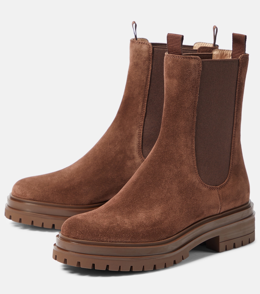 Bottines Chelsea Chester en daim | Gianvito Rossi