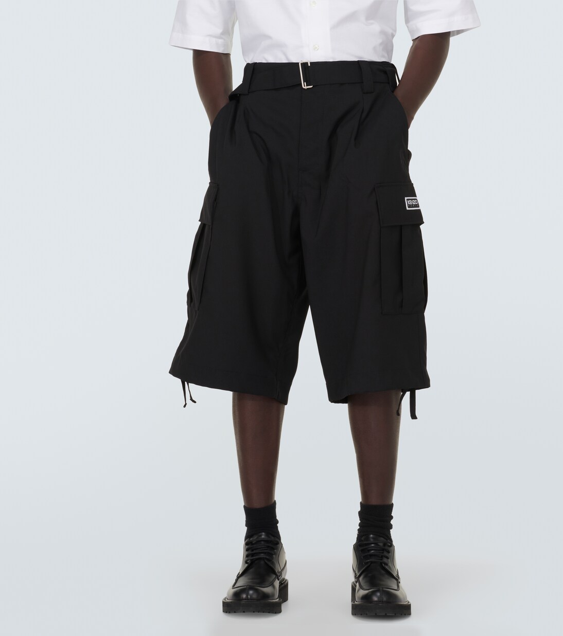 Virgin wool cargo shorts | Kenzo