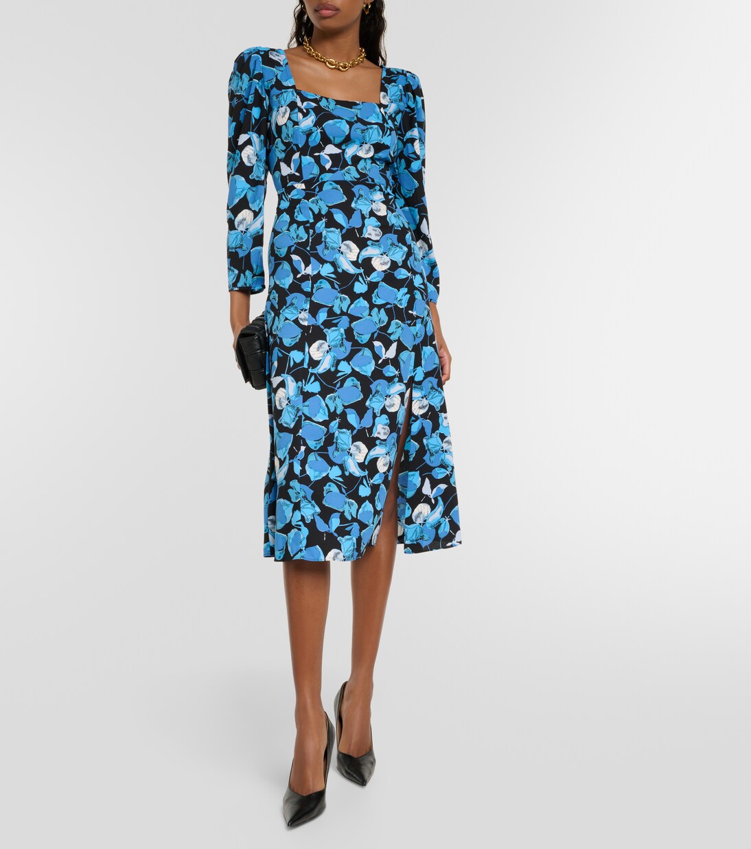 Joanna floral crêpe midi dress | Diane von Furstenberg