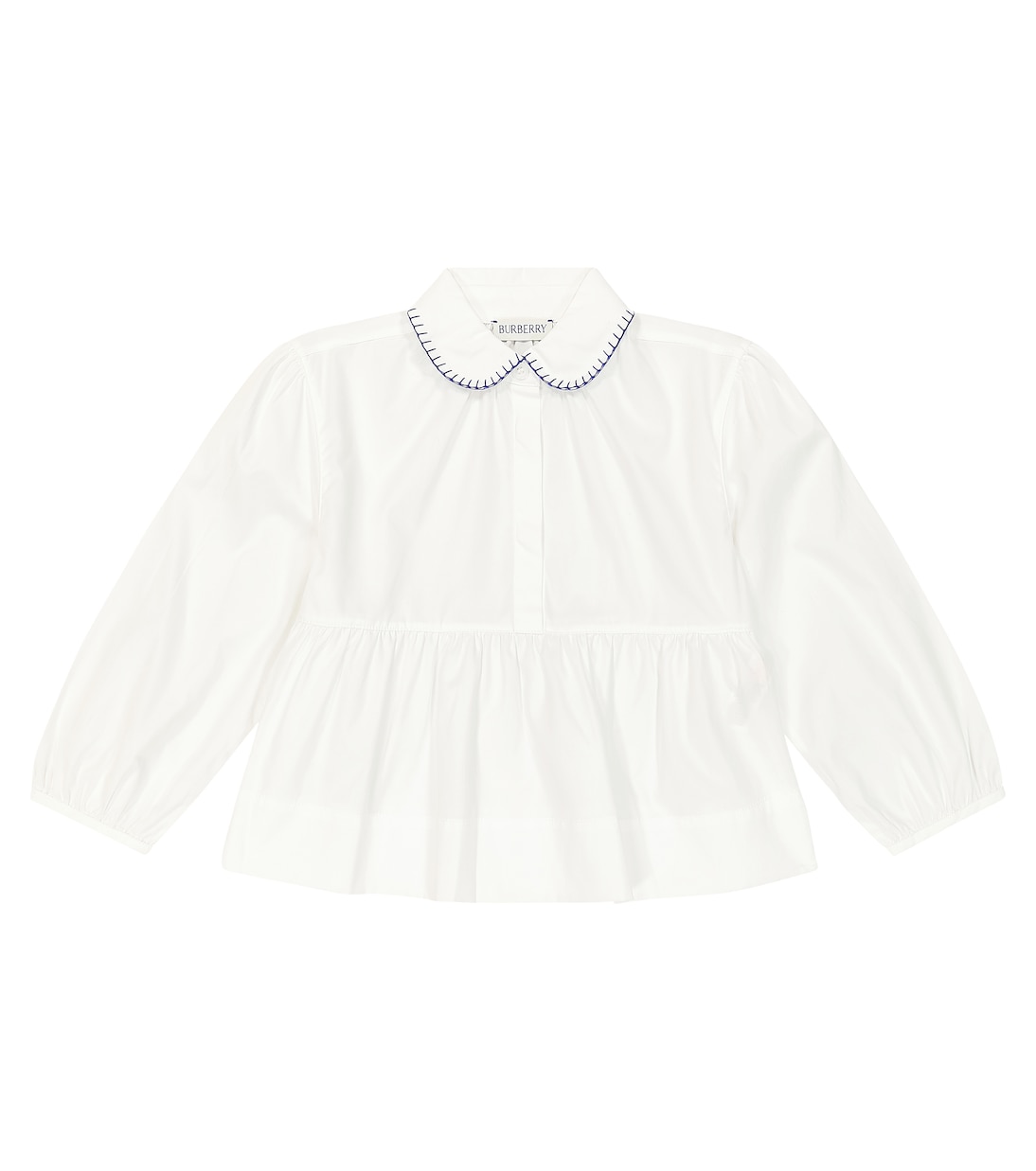 Cotton-blend poplin blouse | Burberry Kids