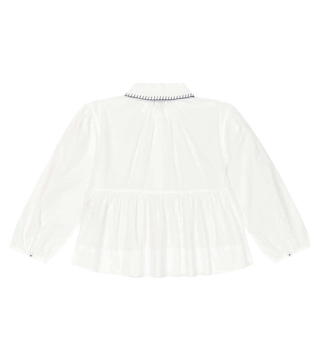 Cotton-blend poplin blouse | Burberry Kids
