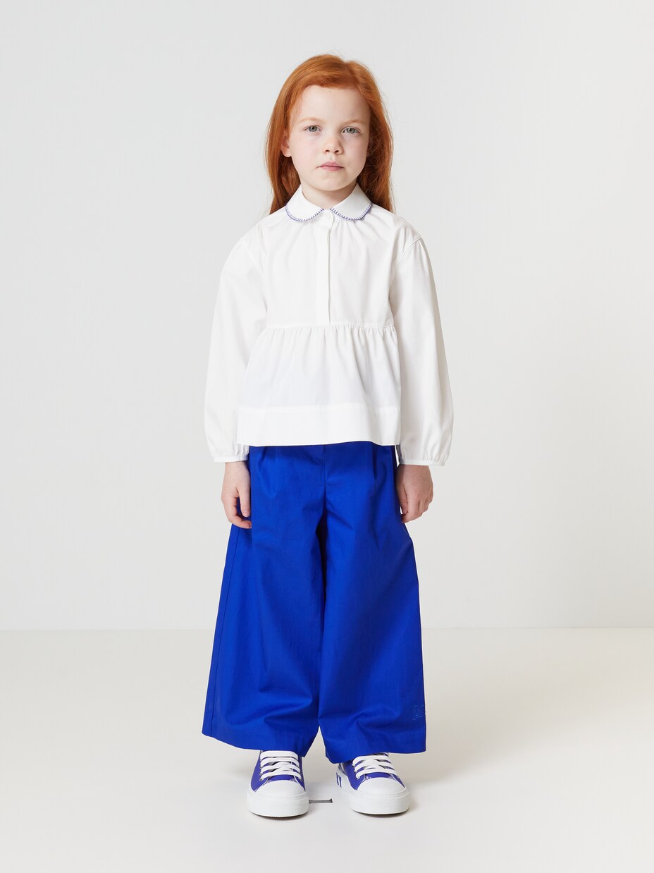 Cotton-blend poplin blouse | Burberry Kids