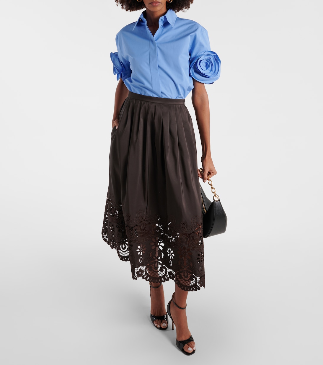 Midirock aus Seide  | Valentino