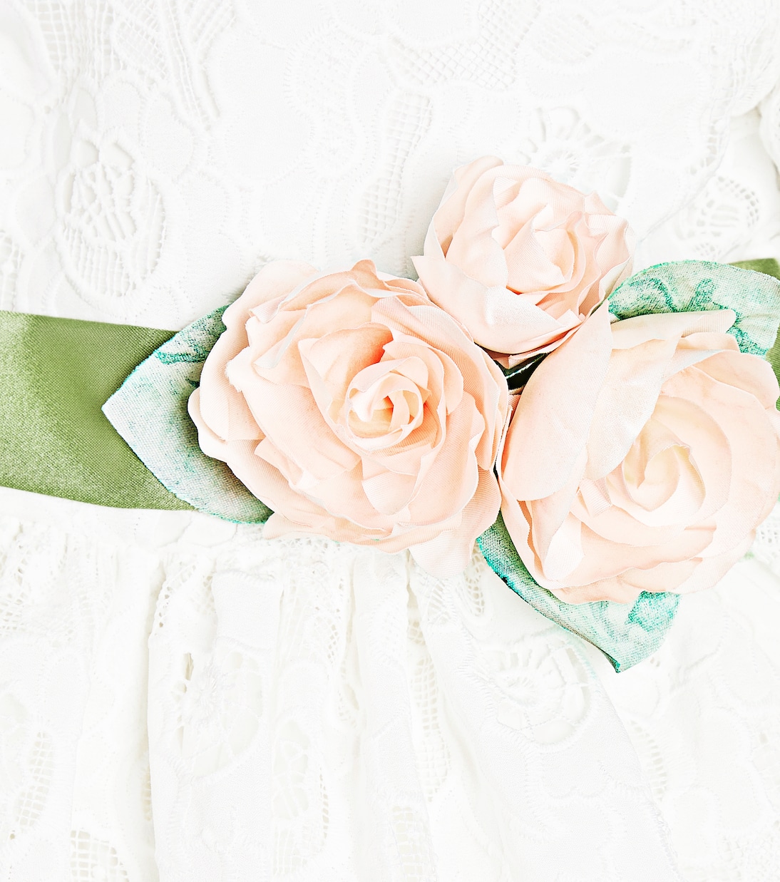 Veronica Pizzo puff-sleeve dress | Monnalisa