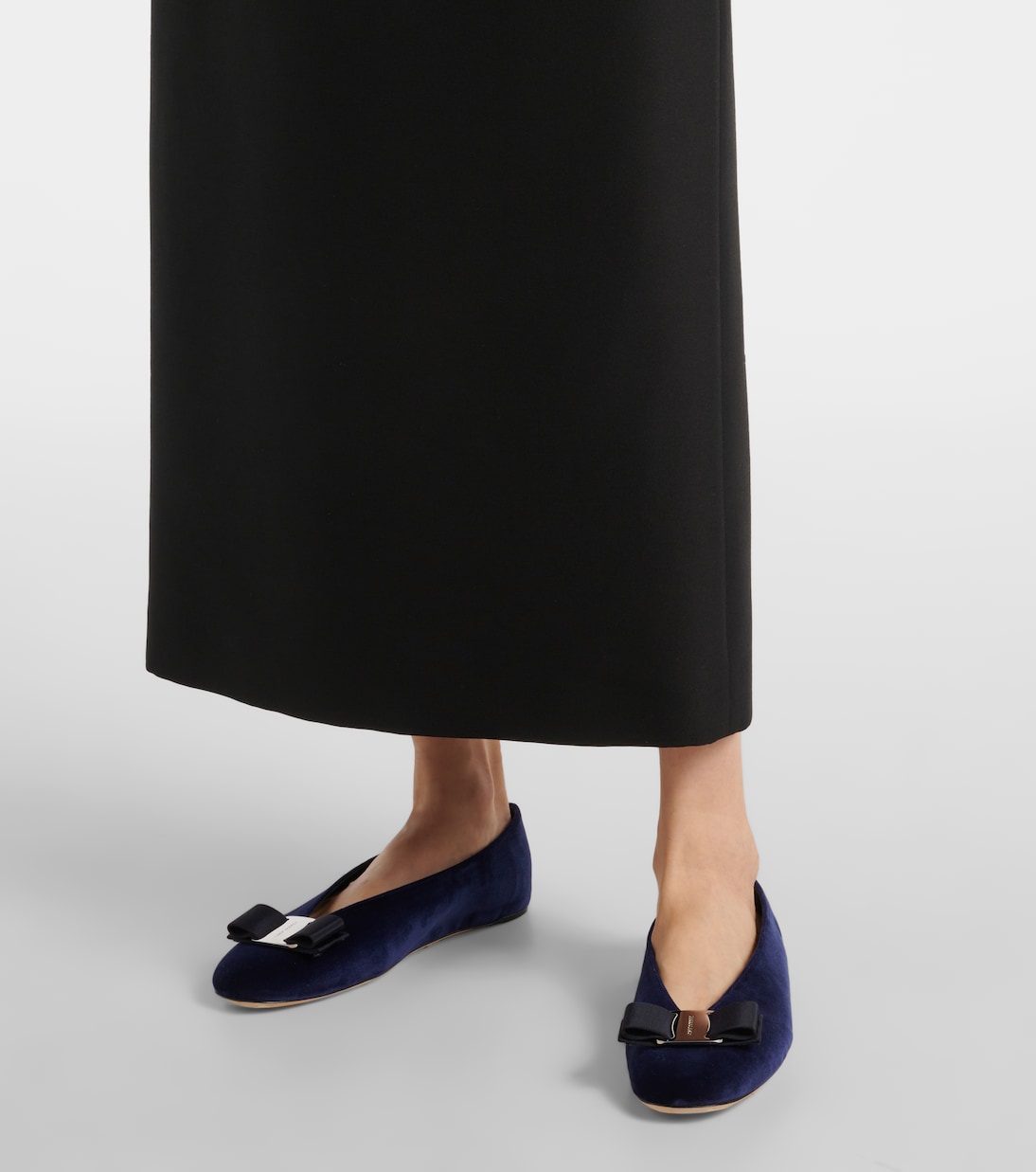 Vanna velvet ballet flats | Ferragamo