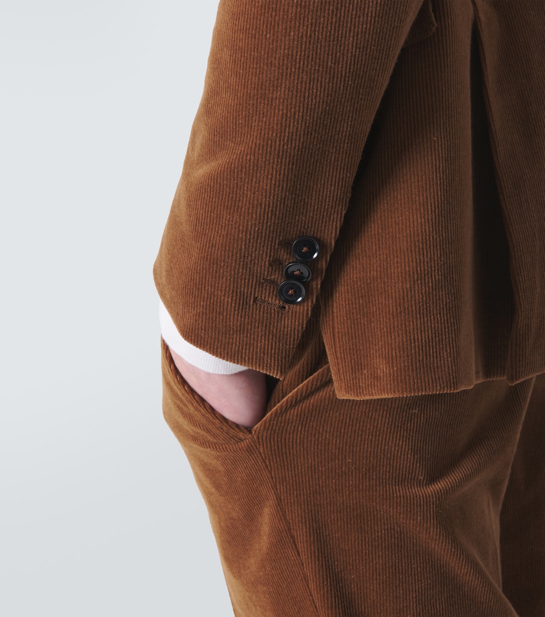 Blazer en velours côtelé de coton et cachemire | Zegna