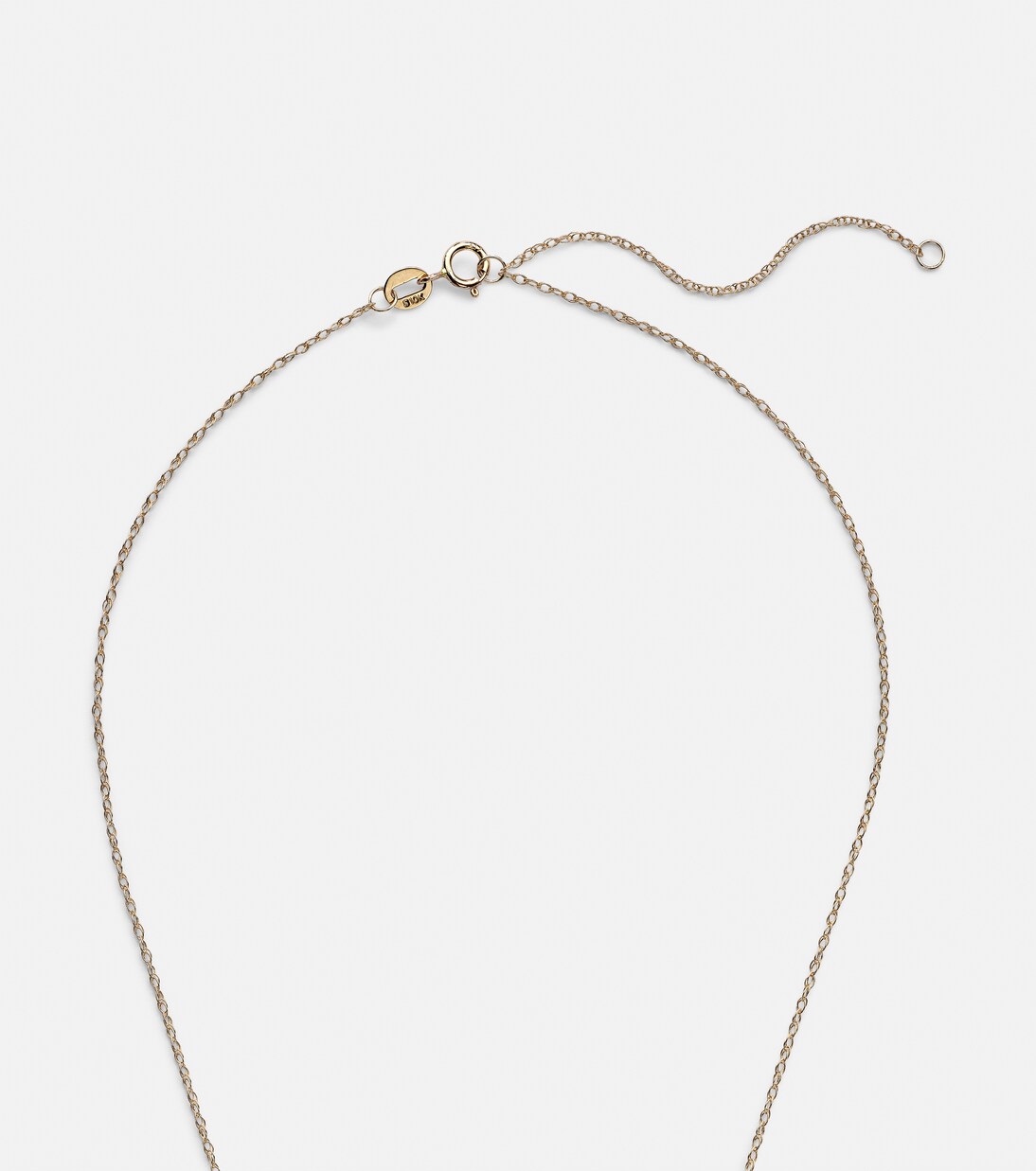 Halskette Luckiest Clover aus 10kt Gelbgold mit Saphiren | Stone and Strand